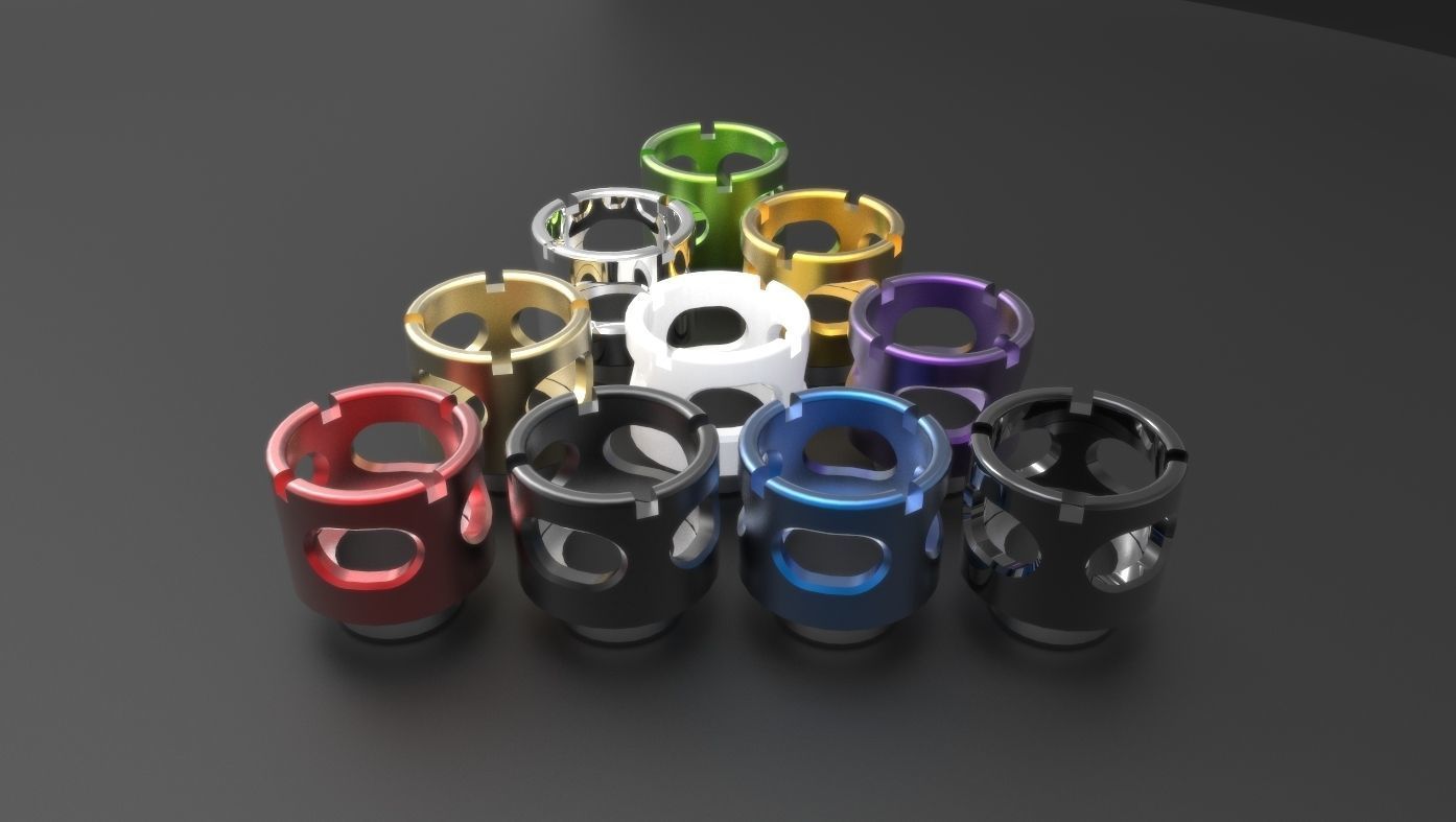 Kitbash Pack Water Cooling Pipe and Tubing Fittings 3D model_18