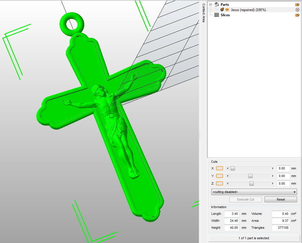 Jesus on the cross 3D model 3D print model_6