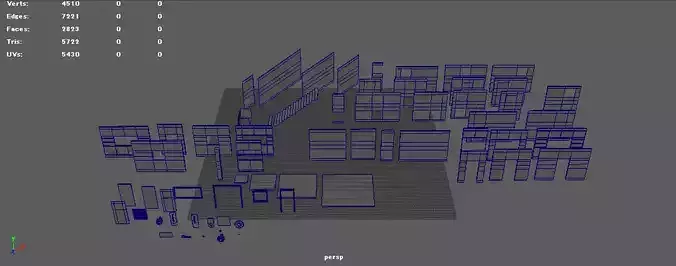 Basic interior house modular pack