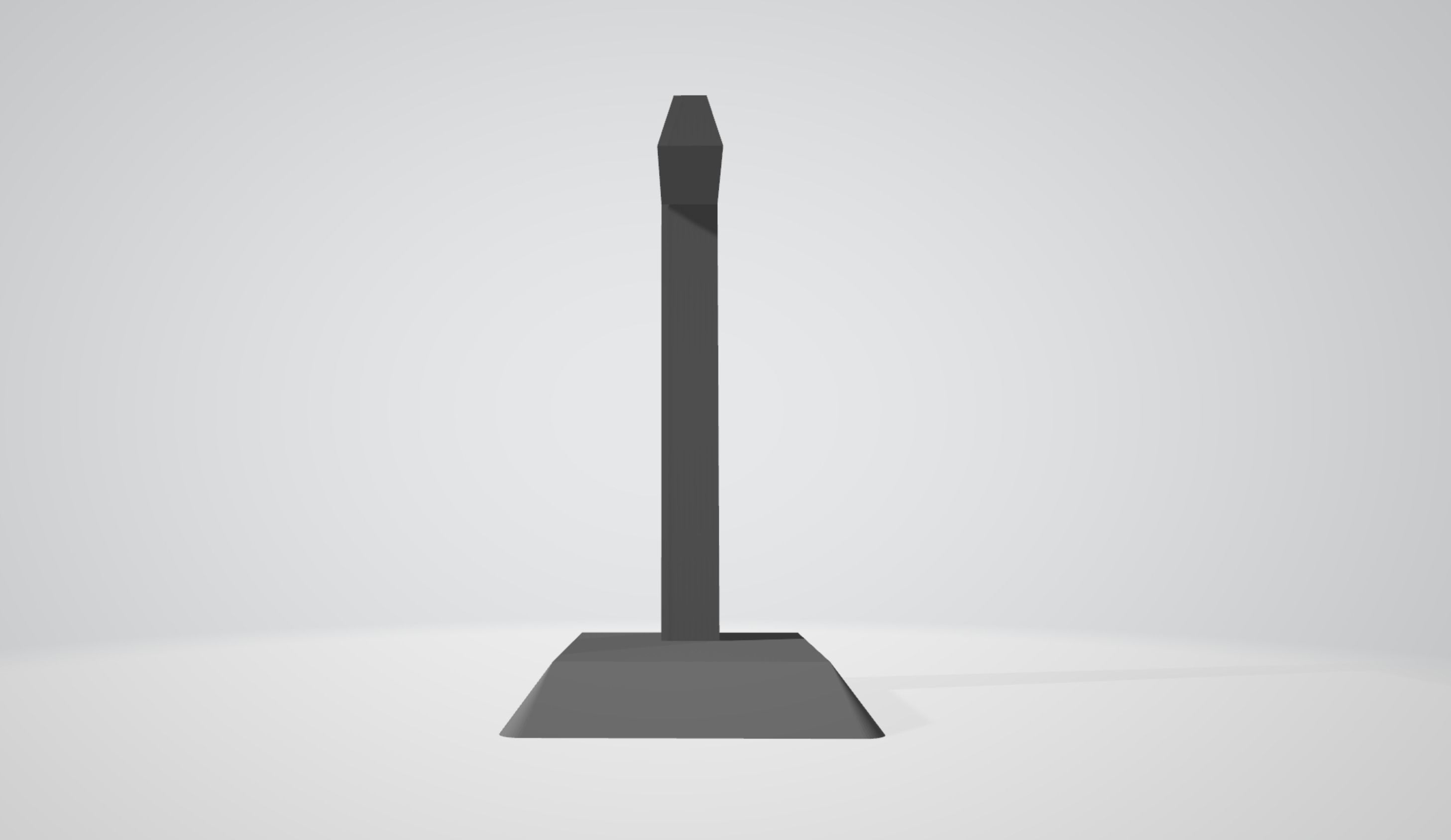 Simple Headset stand for any headphone 3D print model_4