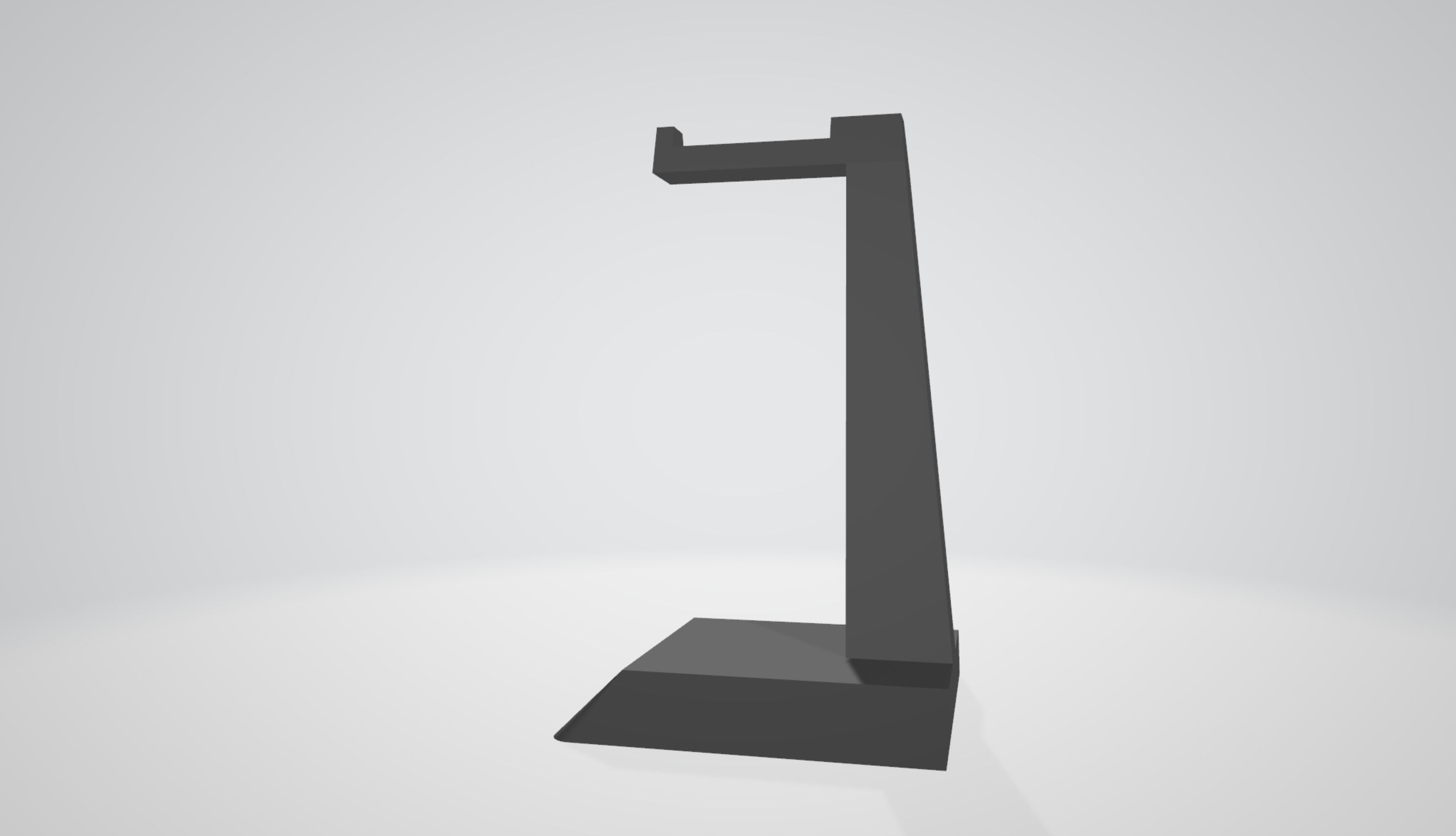 Simple Headset stand for any headphone 3D print model_5