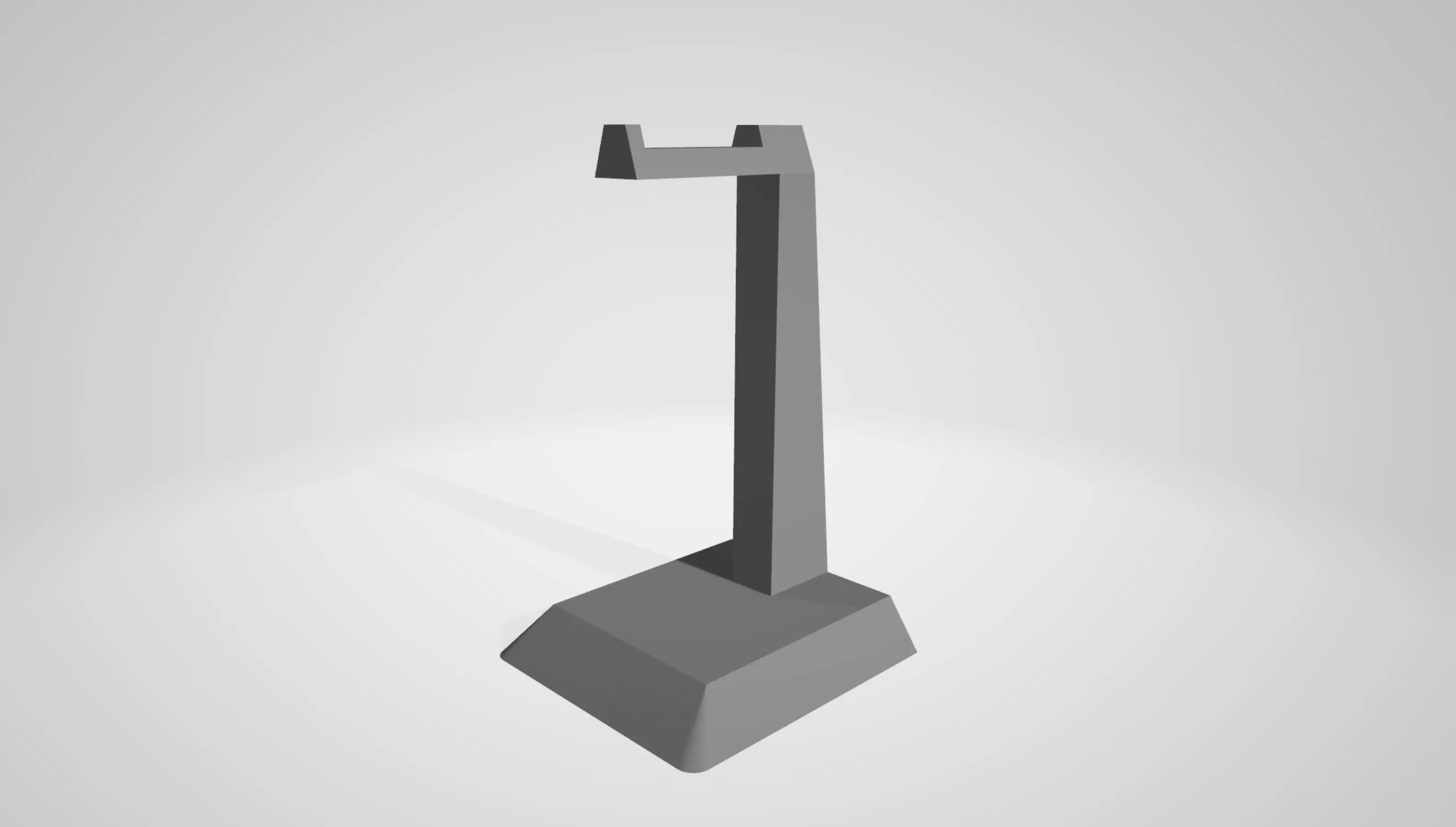 Simple Headset stand for any headphone 3D print model_0