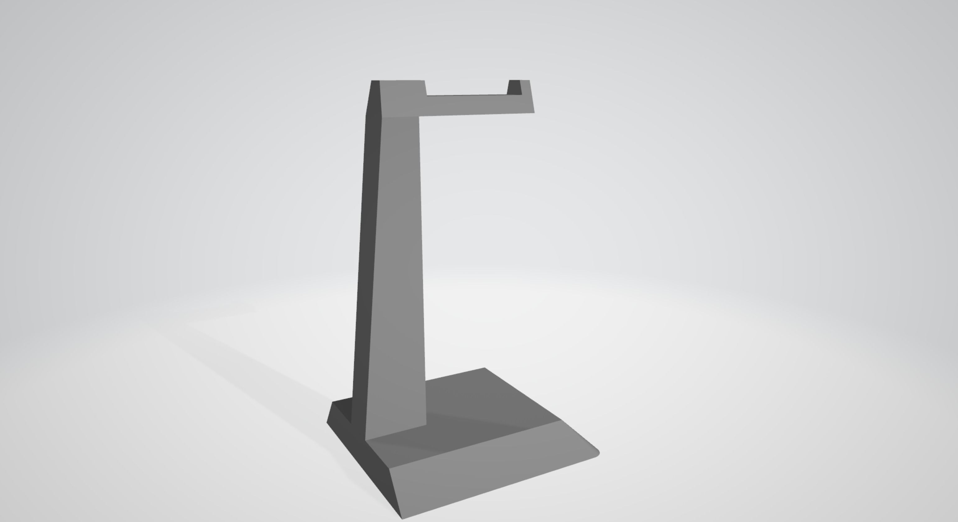 Simple Headset stand for any headphone 3D print model_3