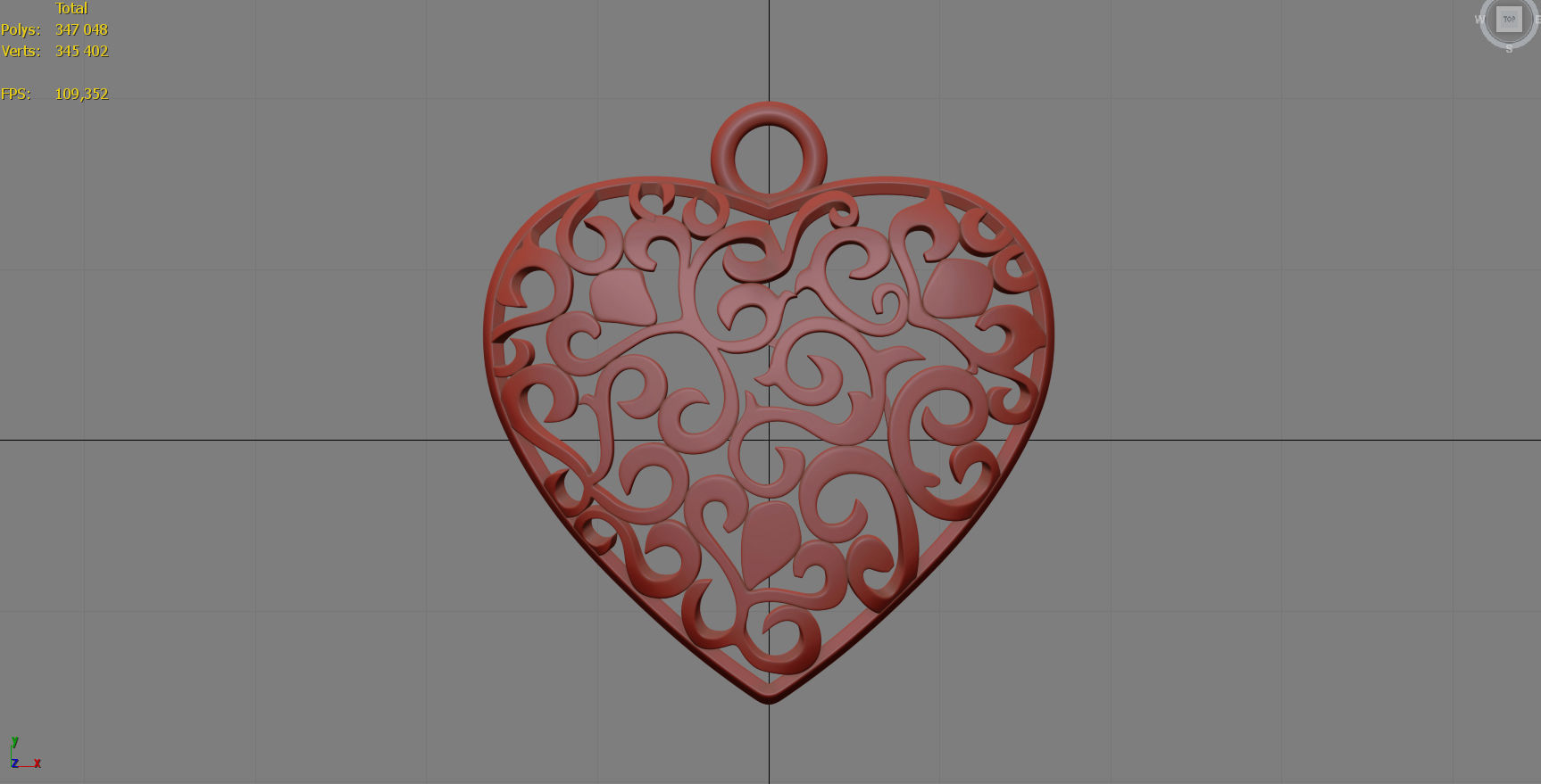 Heart 3D model locket 3D print model_9
