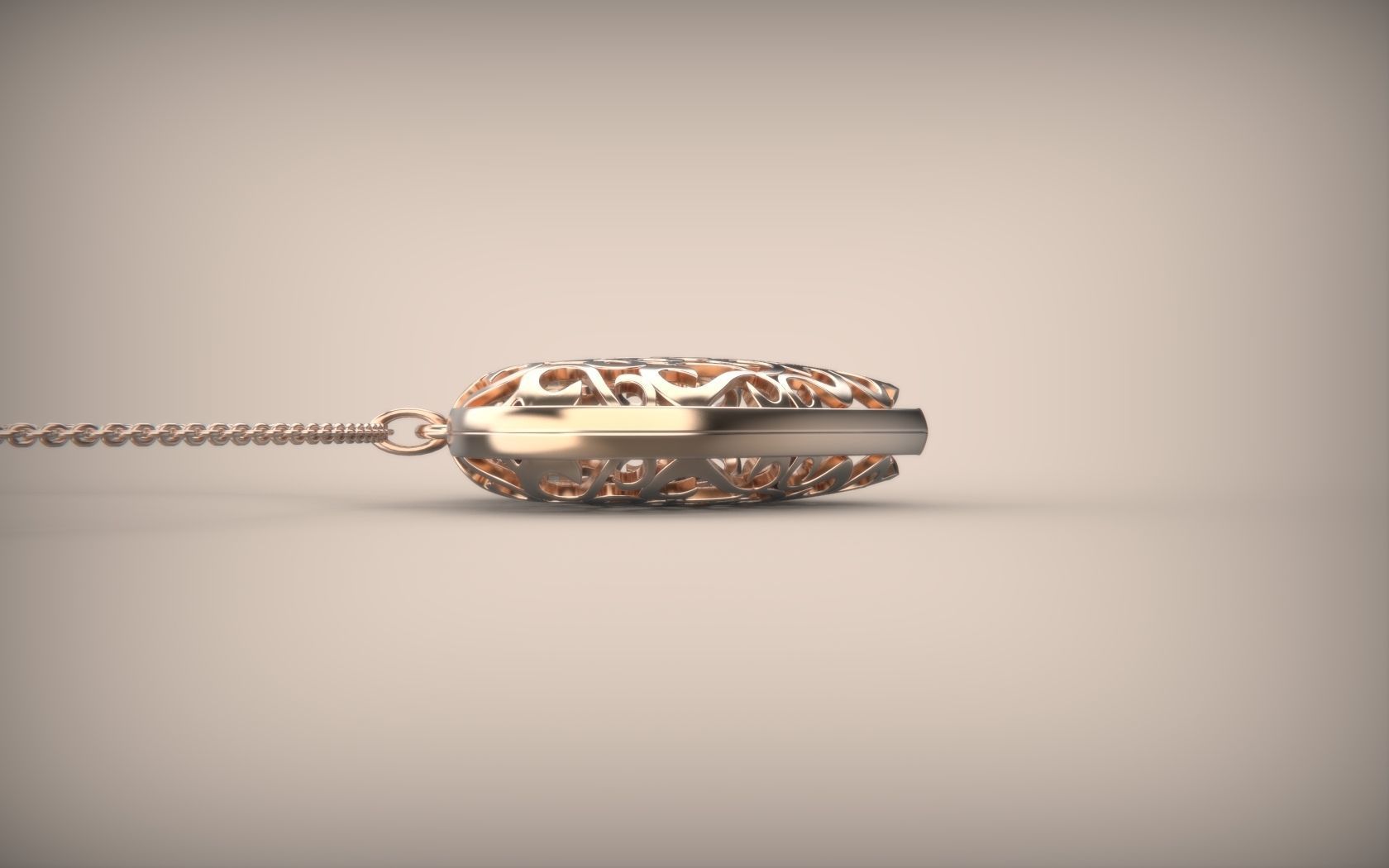 Heart 3D model locket 3D print model_2