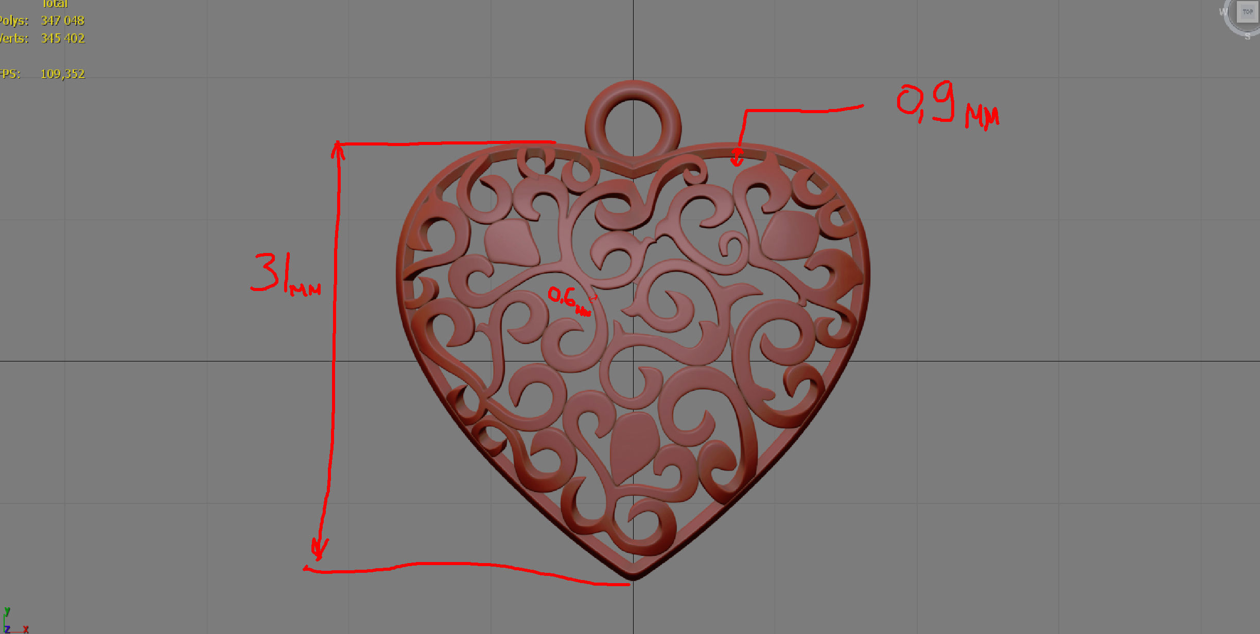 Heart 3D model locket 3D print model_10
