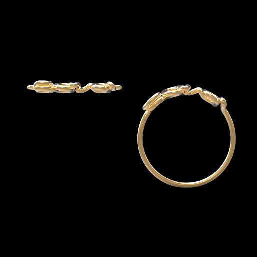 1mm Twisted Wire Personalized Name Ring and Necklace 3D print model_7