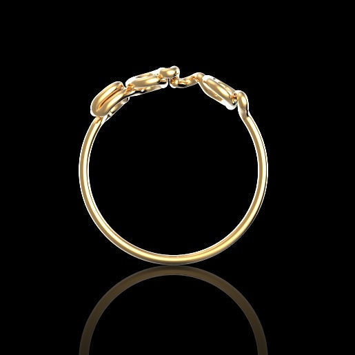 1mm Twisted Wire Personalized Name Ring and Necklace 3D print model_2