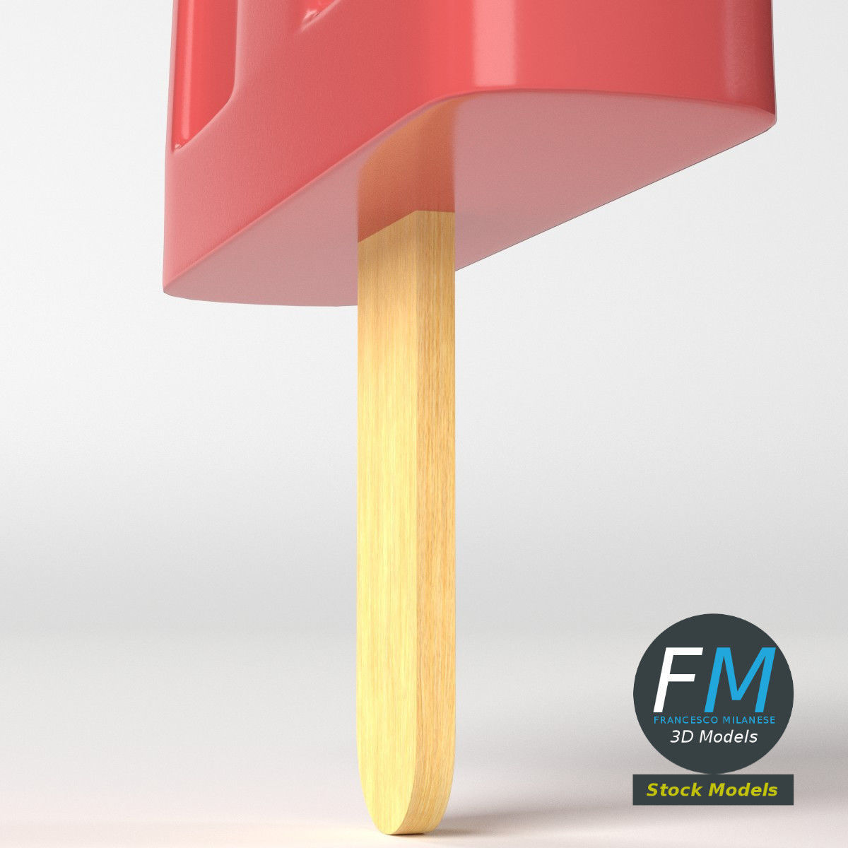 Stylized ice lolly 3D model_5