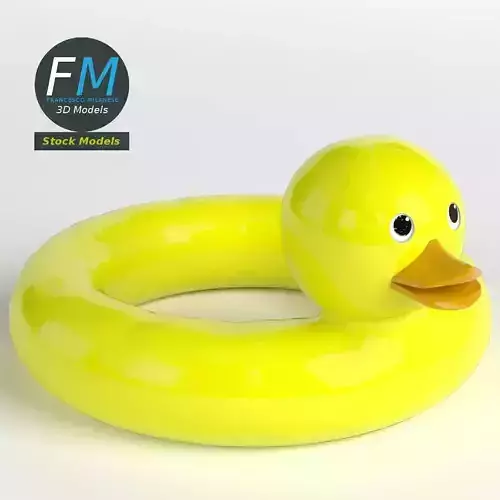 Inflatable duck lifebuoy