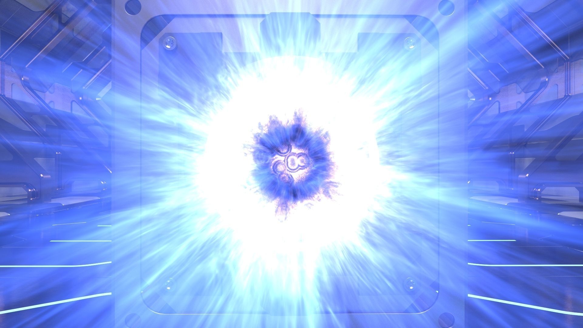 Sci Fi plasma engines and exhausts 3D model_8