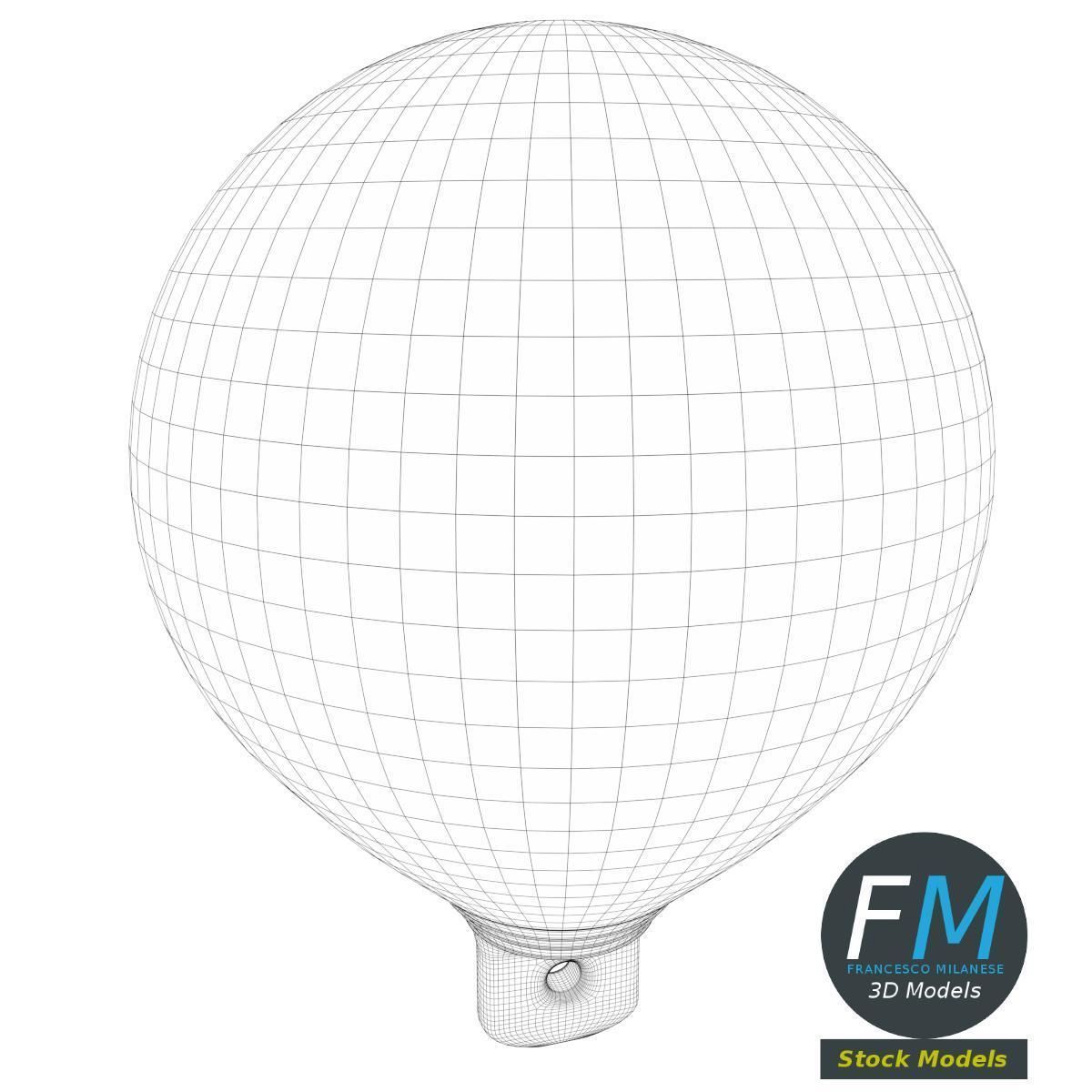 Beach marker buoy 3D model_7