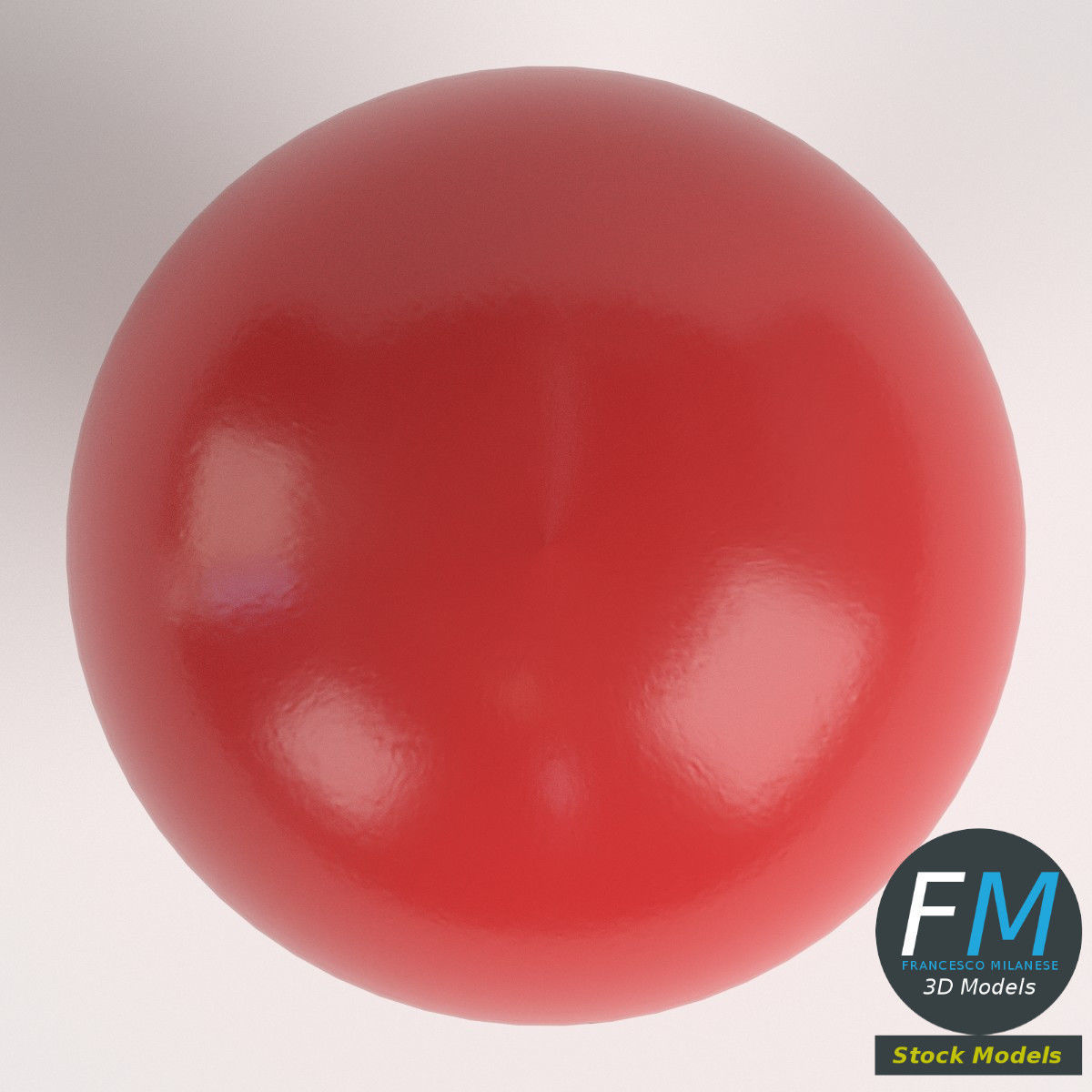 Beach marker buoy 3D model_6