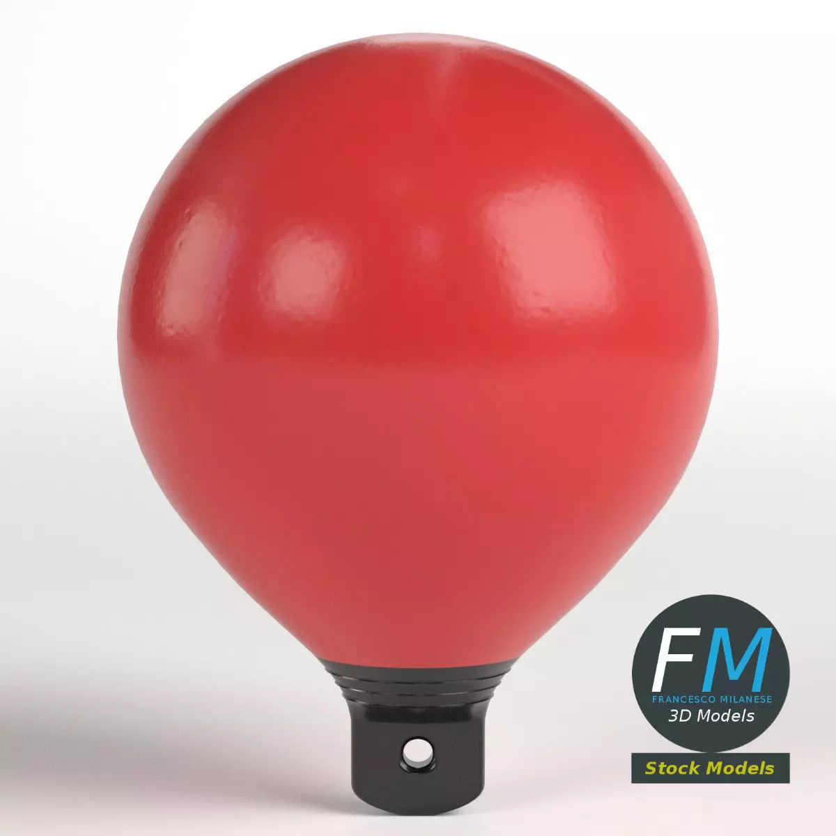 Beach marker buoy 3D model_0