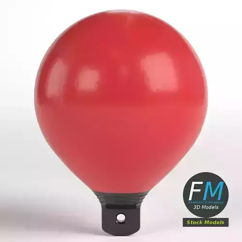 Beach marker buoy 3D model