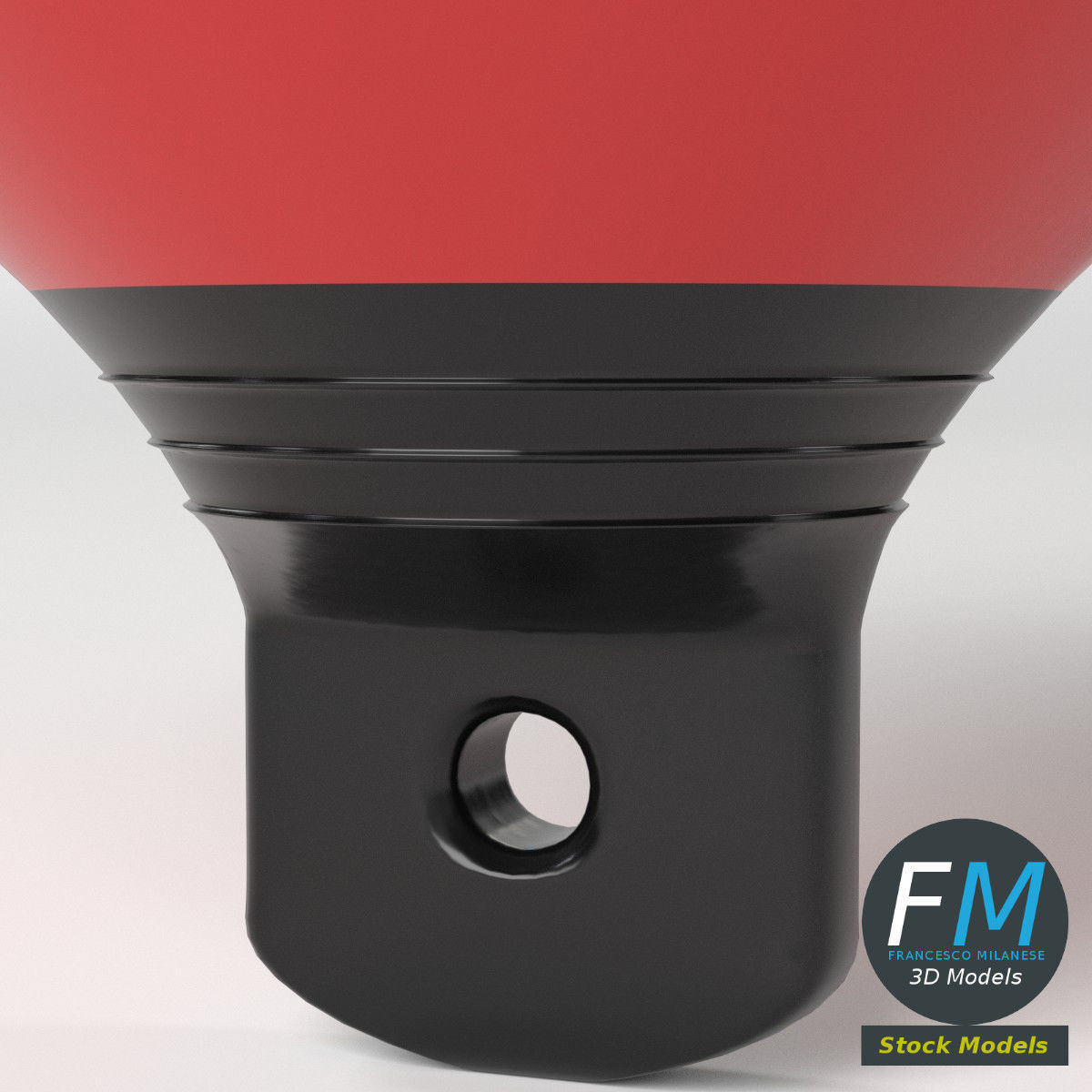 Beach marker buoy 3D model_5