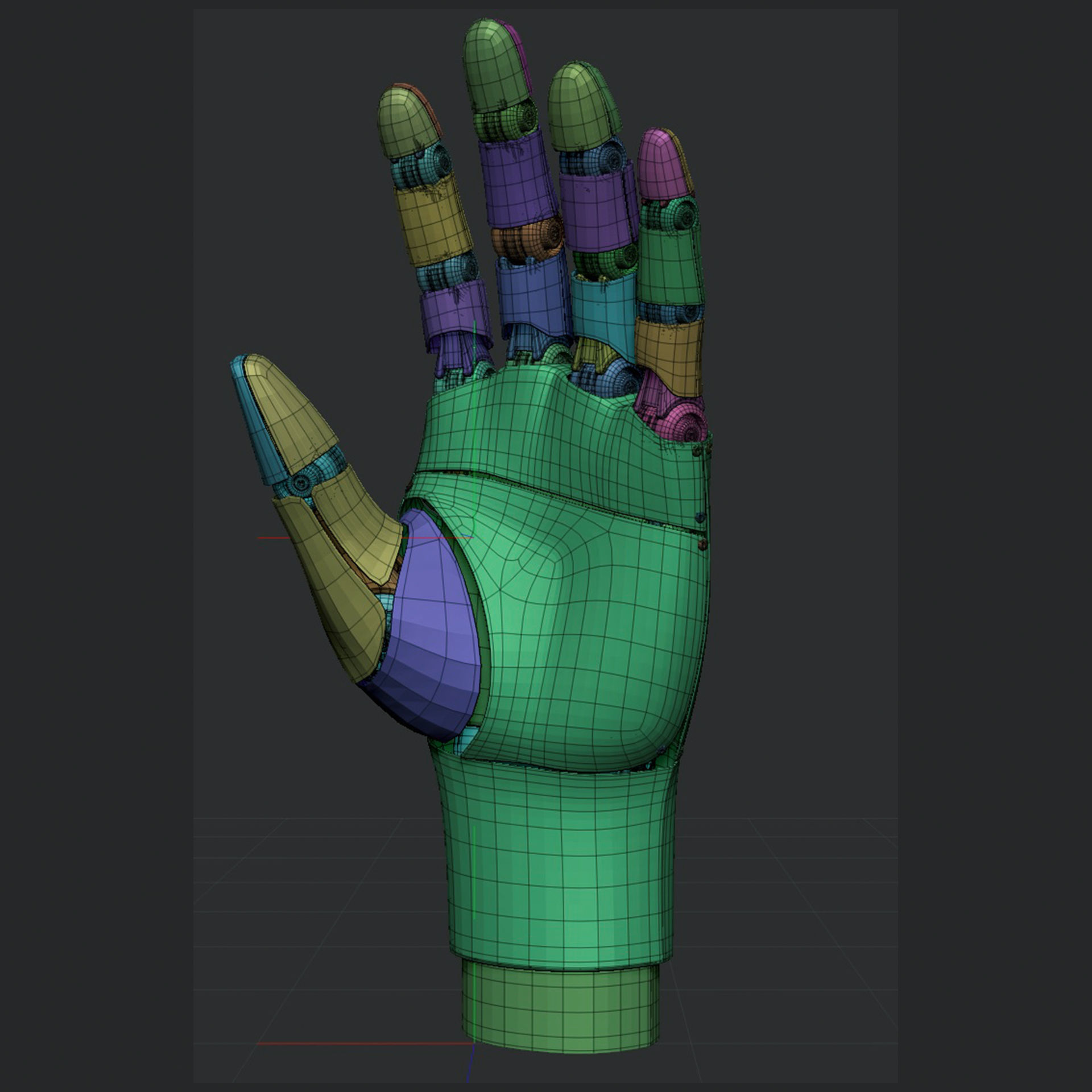 Robot Hand 3D model_3