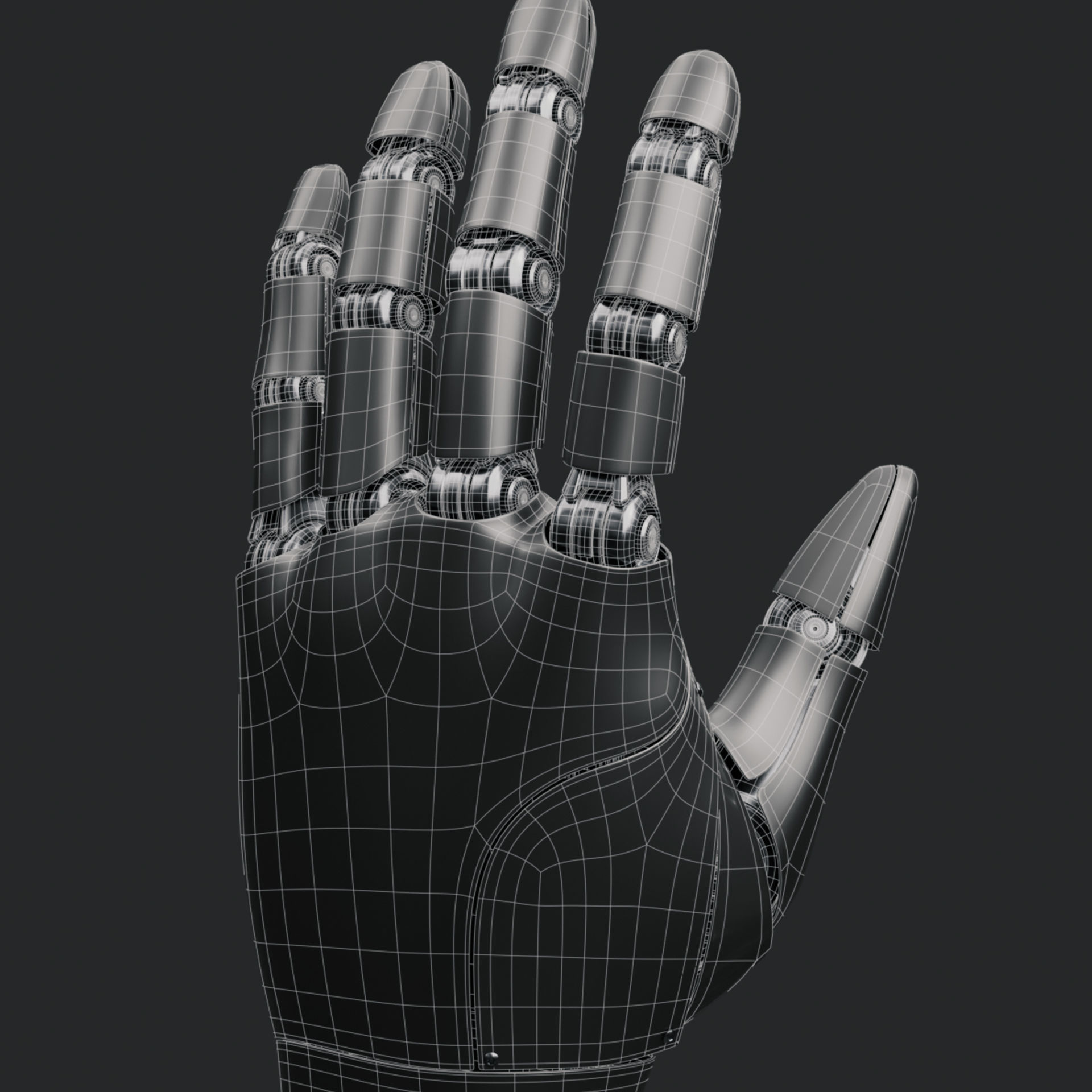 Robot Hand 3D model_2