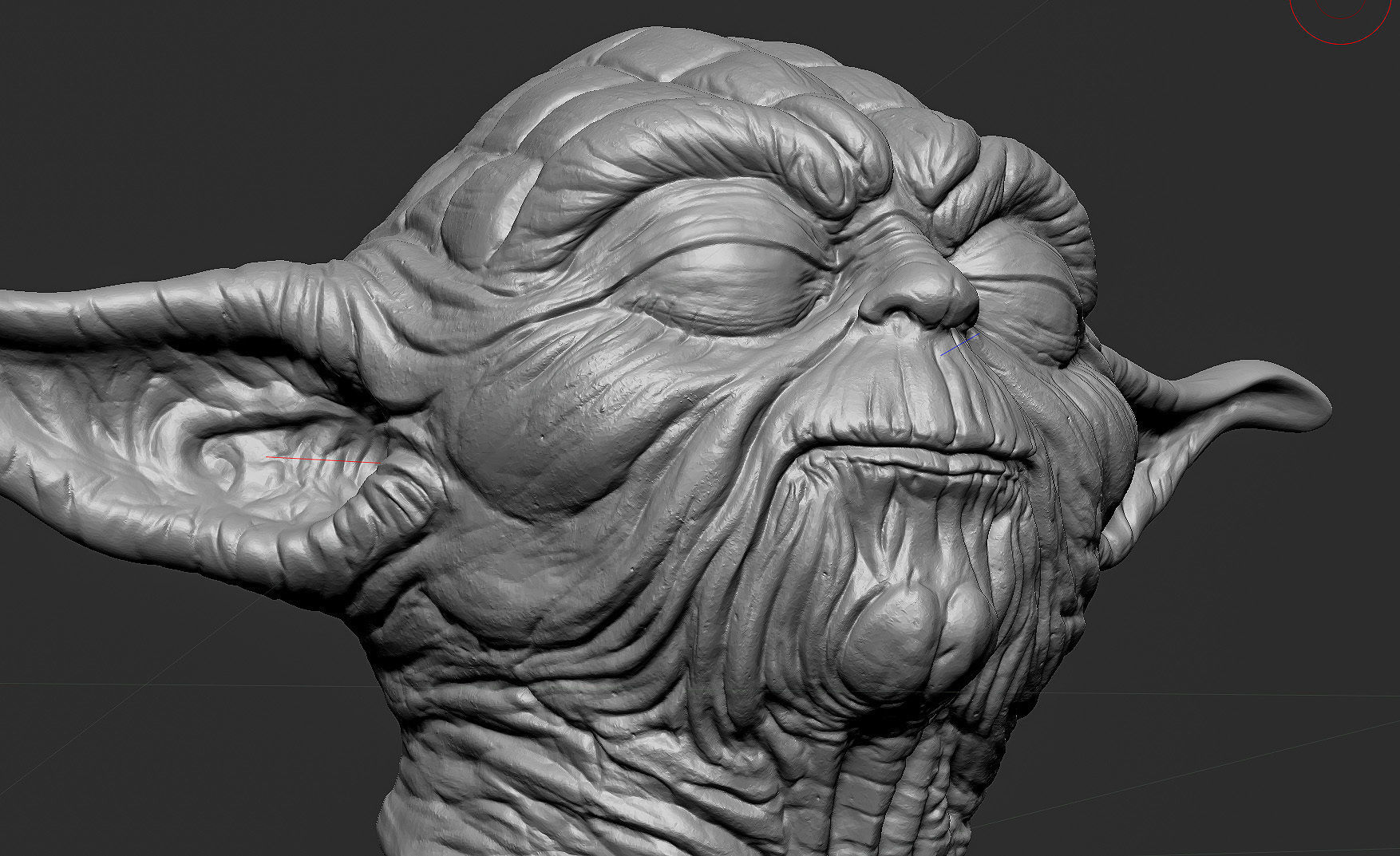 Yoda Head 3D print model_17