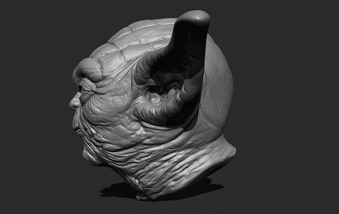 Yoda Head 3D print model_18