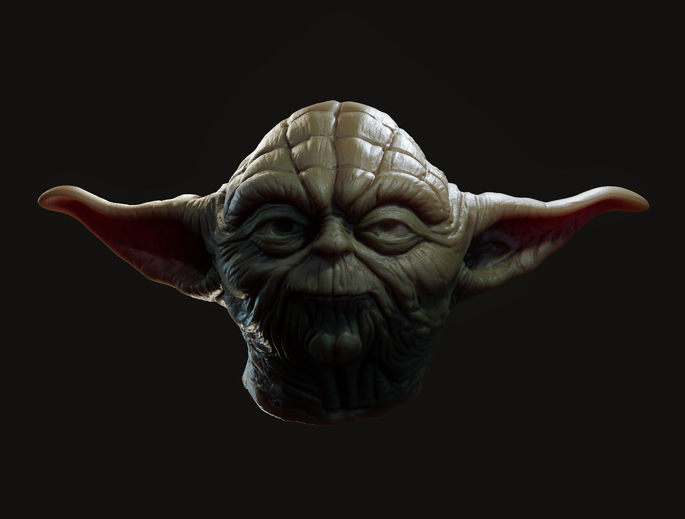 Yoda Head 3D print model_22