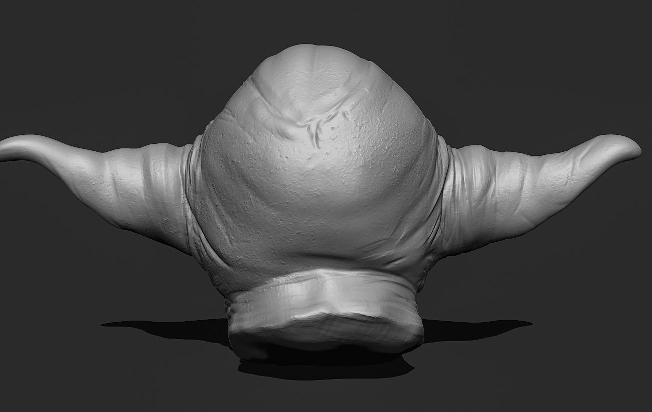 Yoda Head 3D print model_21
