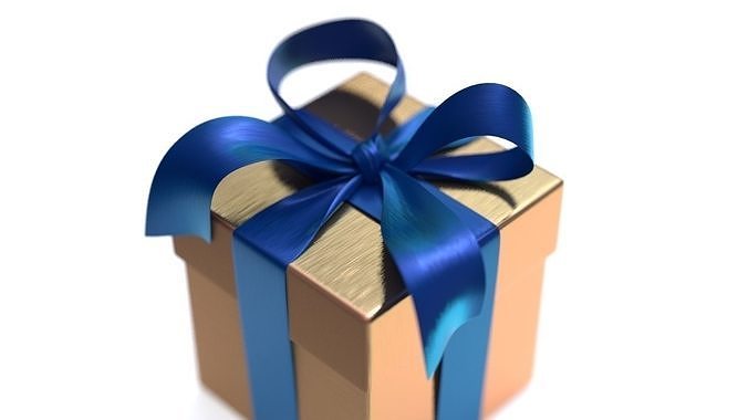 a gift box 3D model