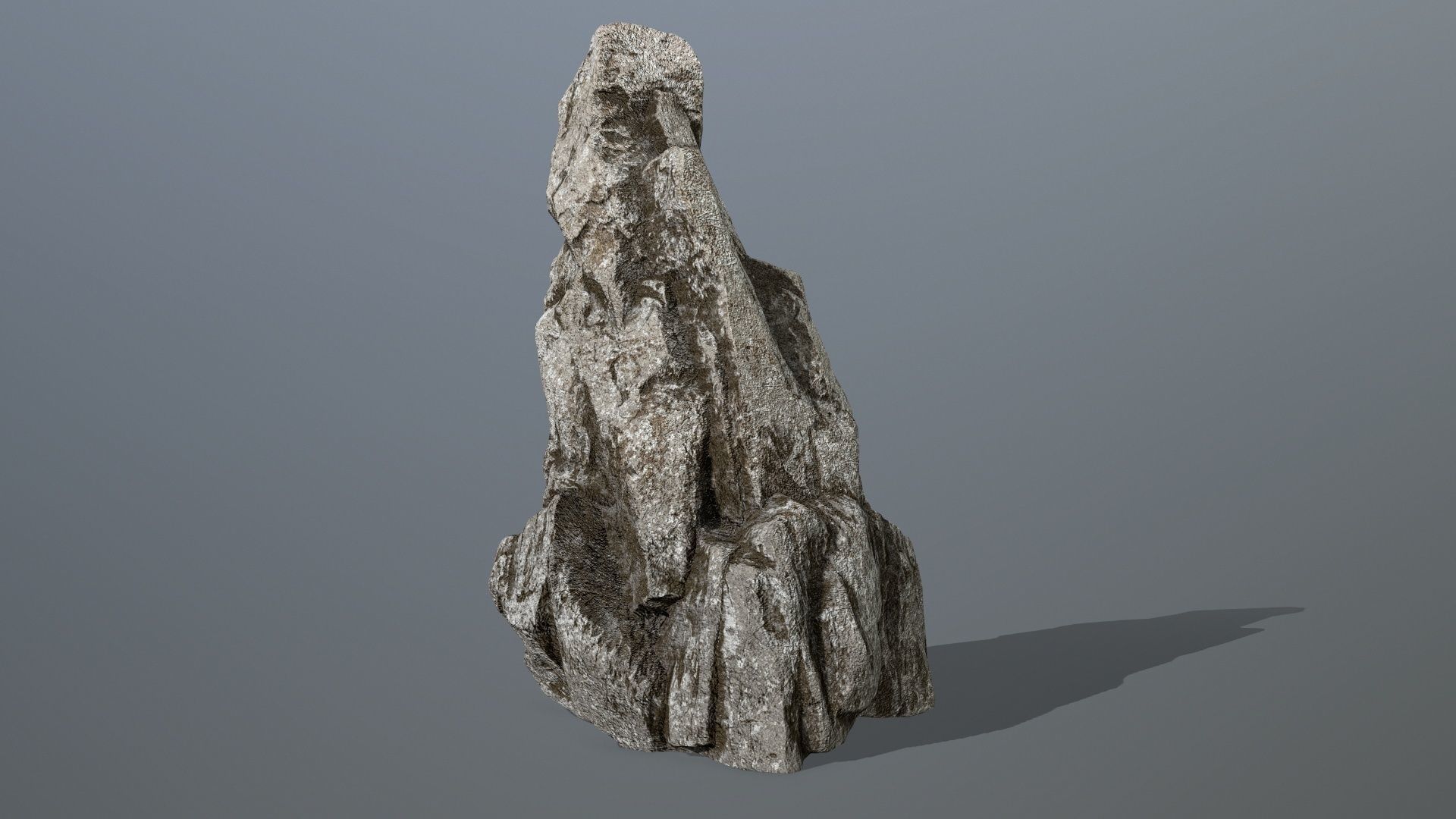 rocks set rock Low-poly 3D model_7