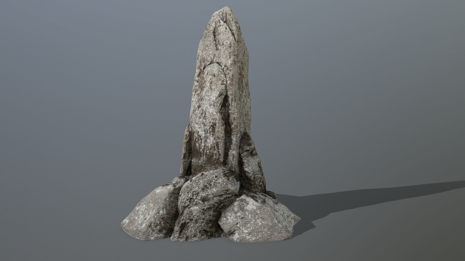 rocks set rock Low-poly 3D model_4