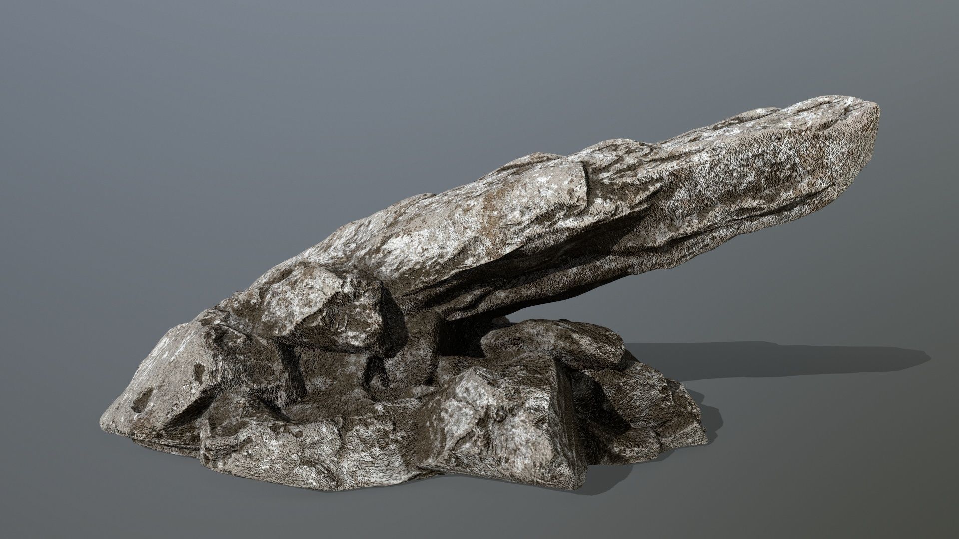 rocks set rock Low-poly 3D model_1