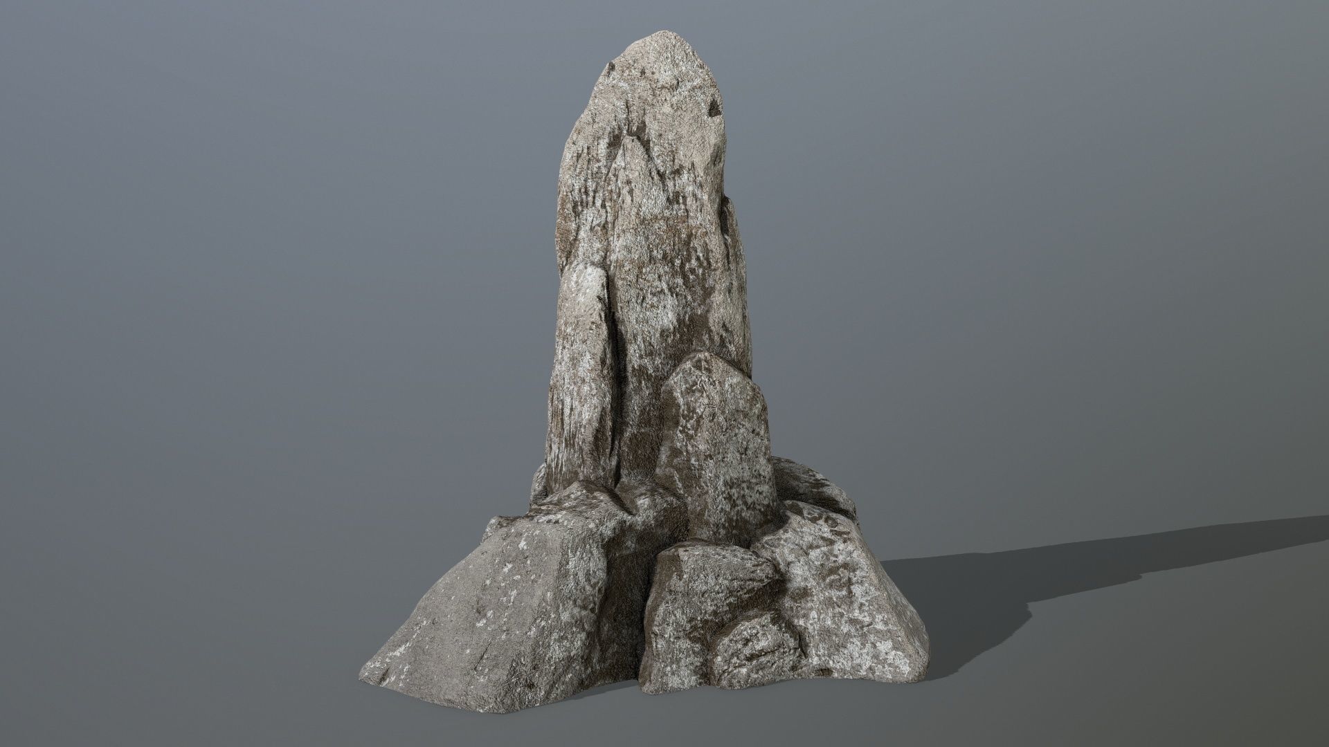 rocks set rock Low-poly 3D model_3