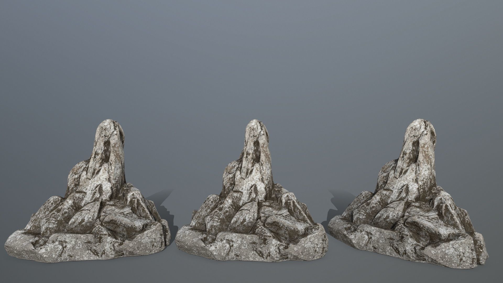 rocks set rock Low-poly 3D model_22