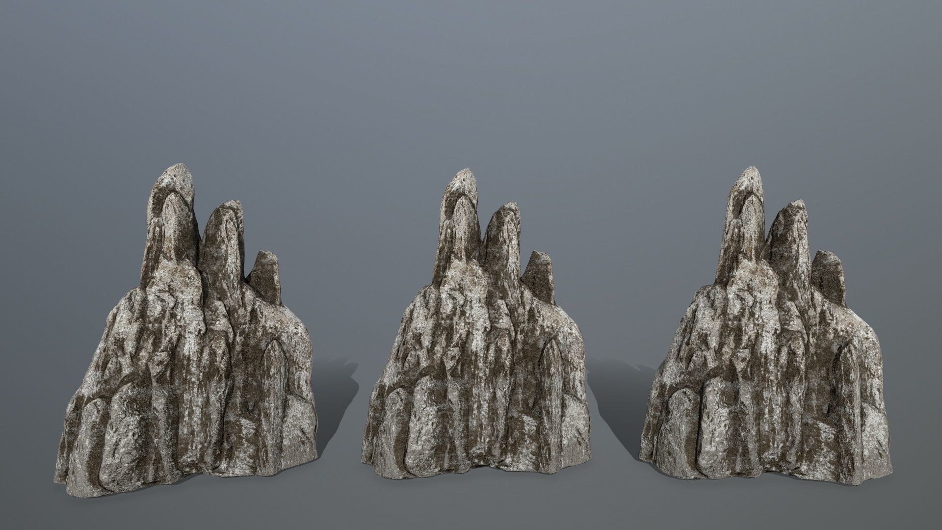 rocks set rock Low-poly 3D model_24