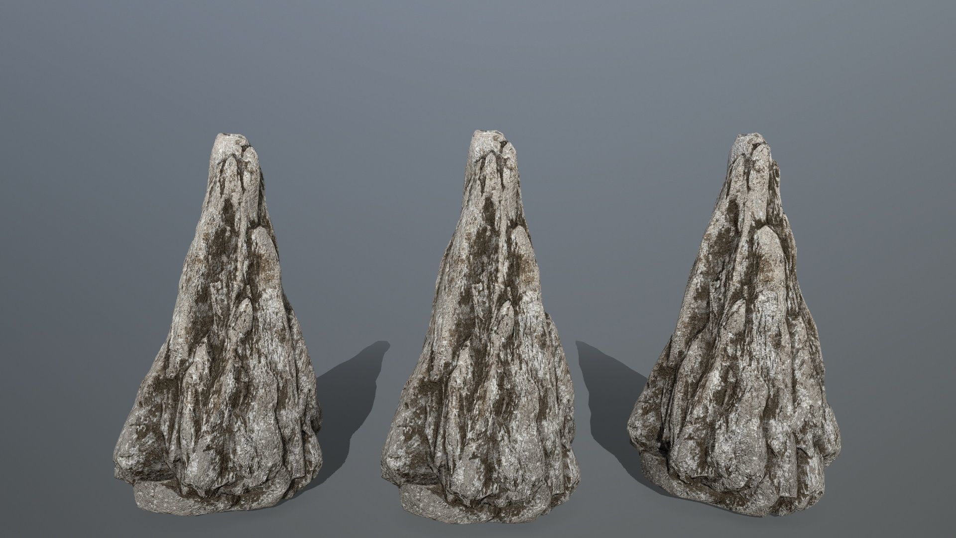 rocks set rock Low-poly 3D model_28