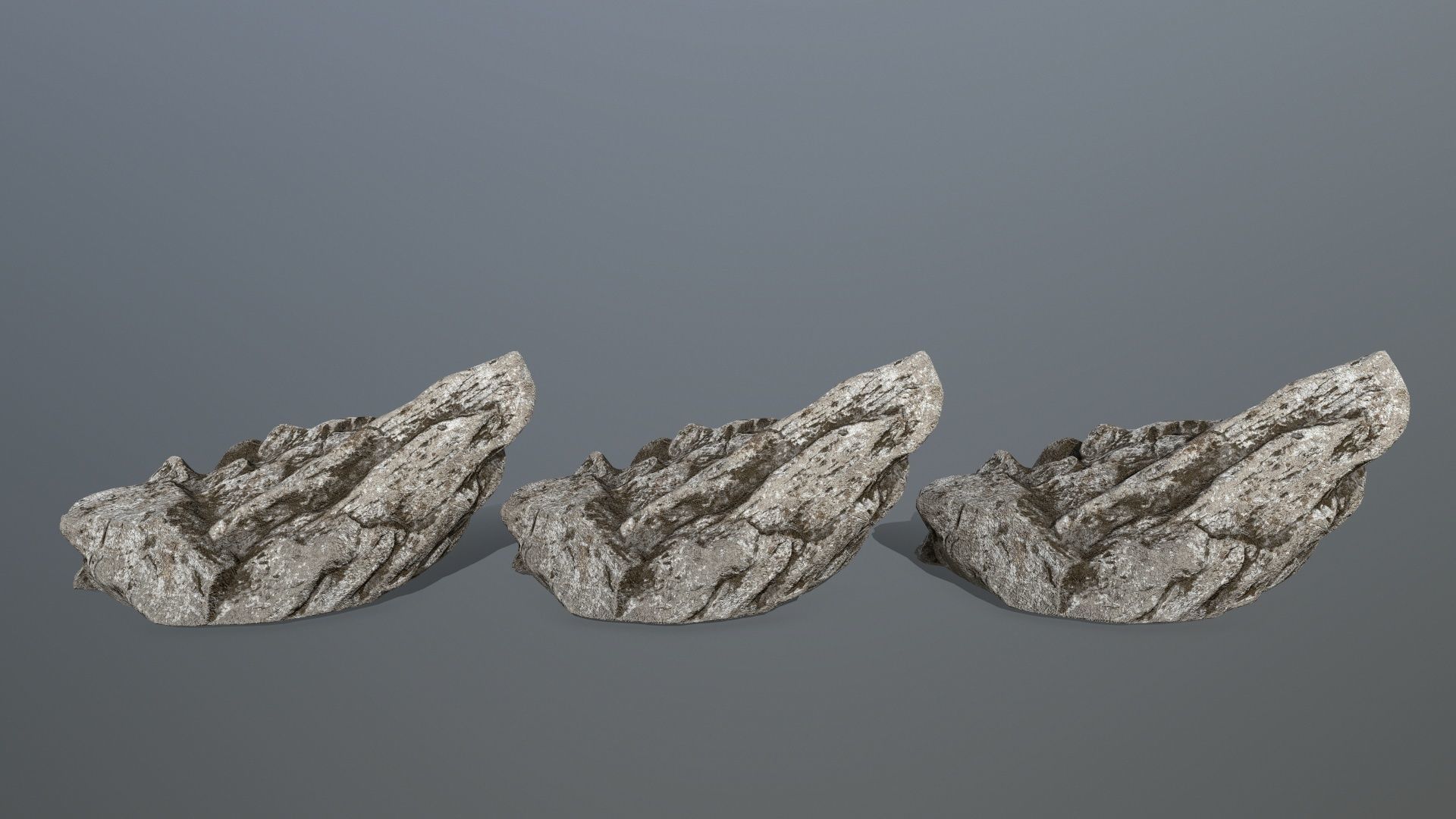 rocks set rock Low-poly 3D model_18