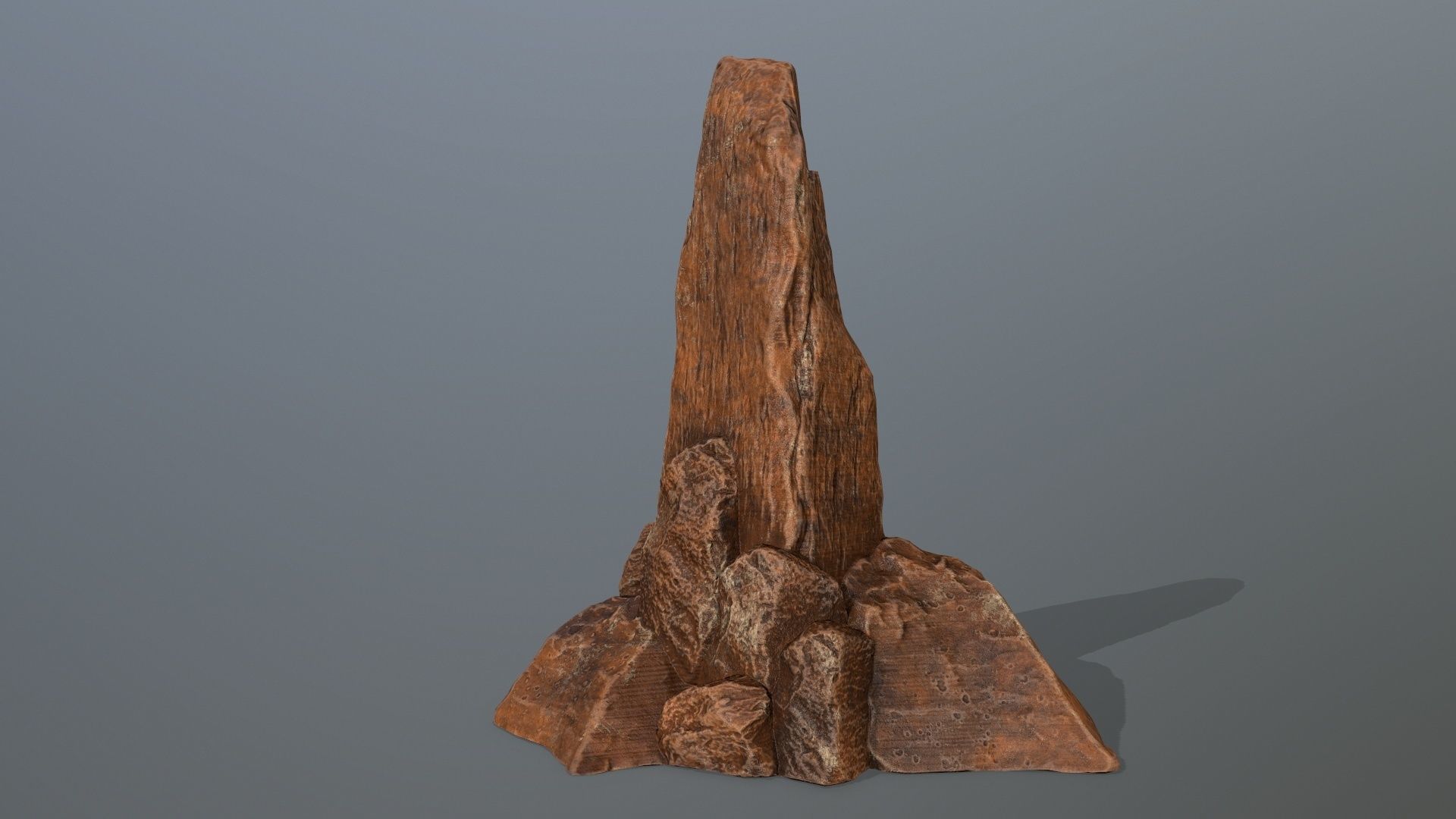 desert rocks Low-poly 3D model_7