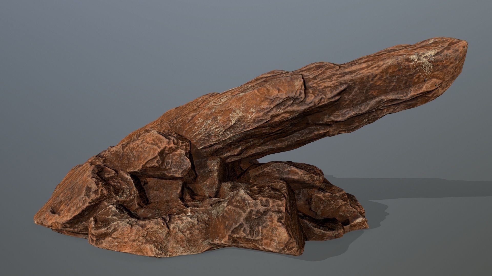 desert rocks Low-poly 3D model_2