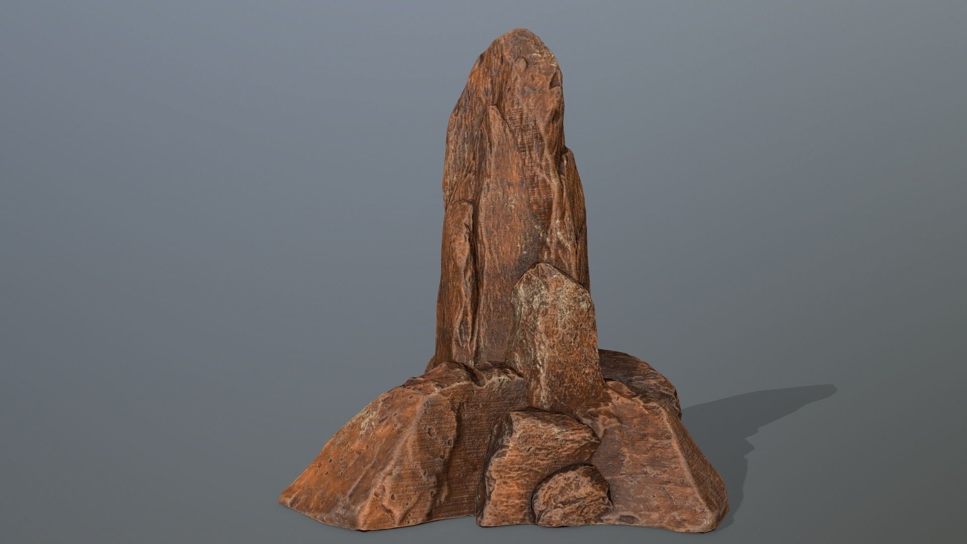 desert rocks Low-poly 3D model_9