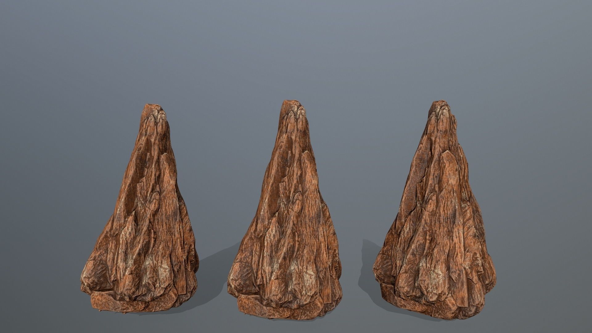 desert rocks Low-poly 3D model_29