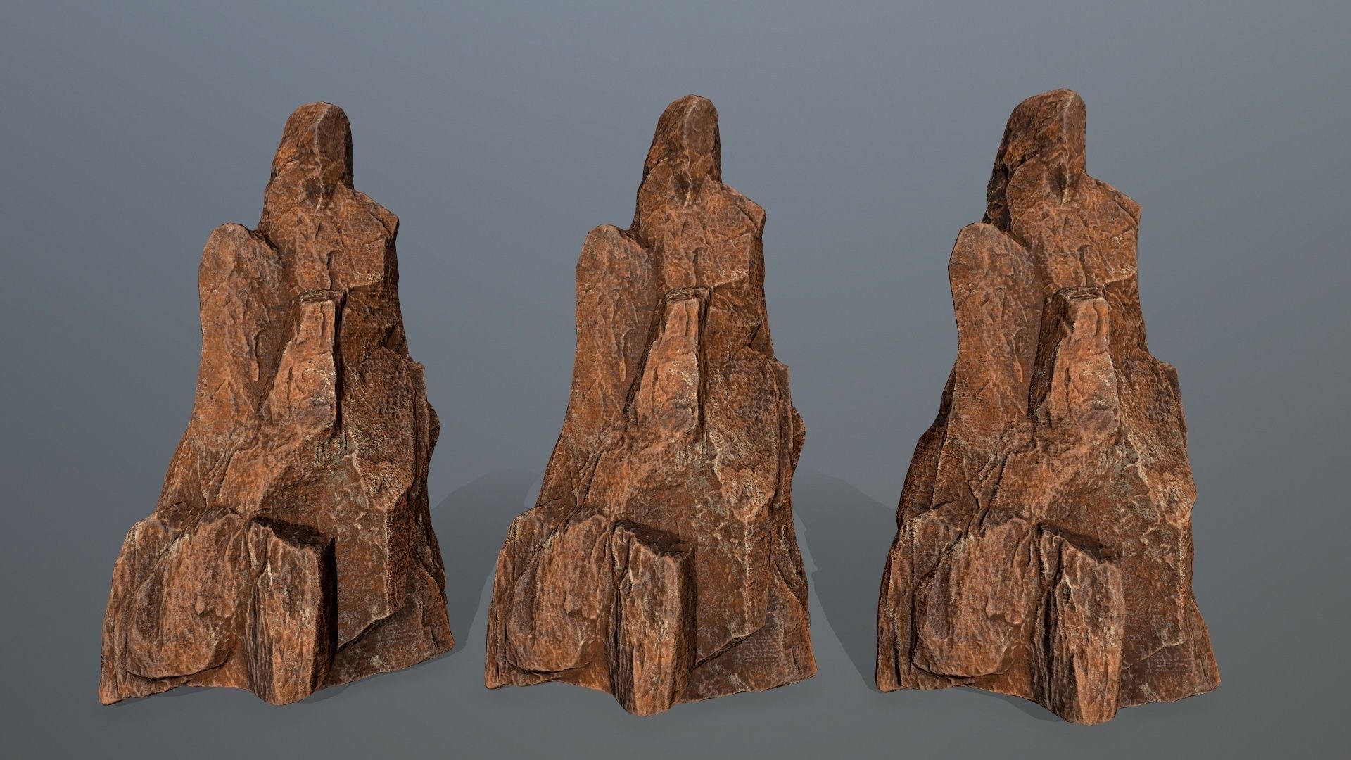 desert rocks Low-poly 3D model_13