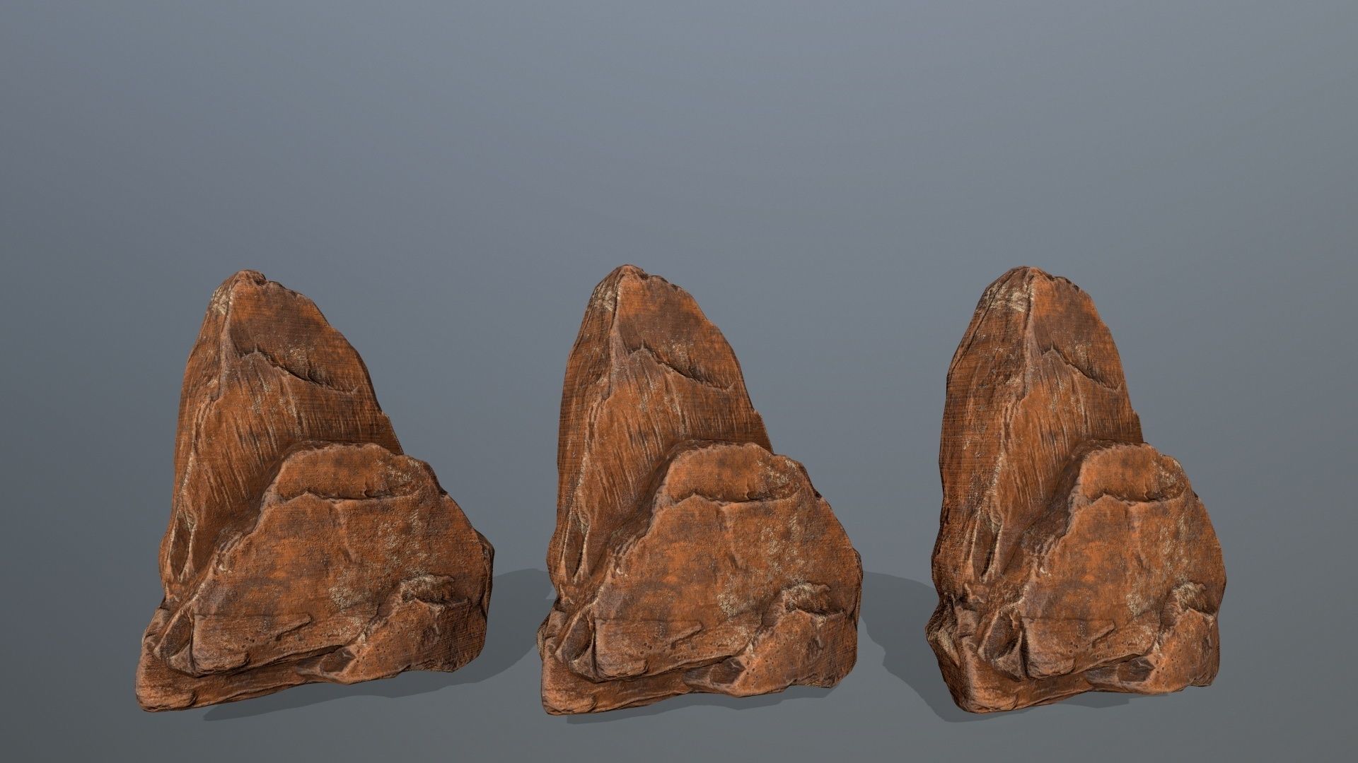 desert rocks Low-poly 3D model_27