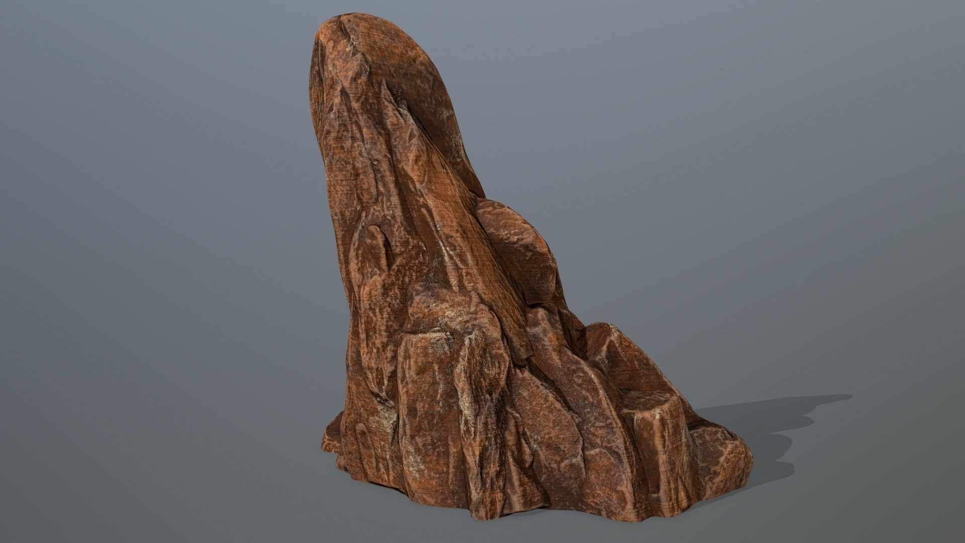 desert rocks Low-poly 3D model_6