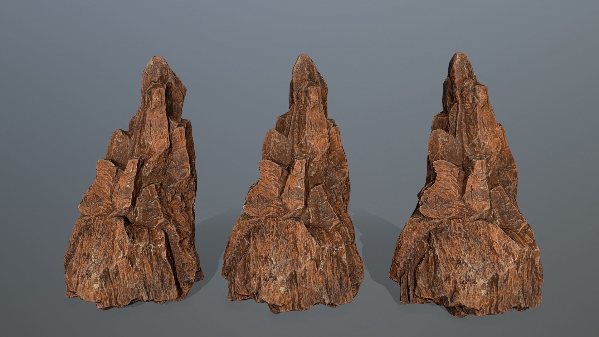 desert rocks Low-poly 3D model_15