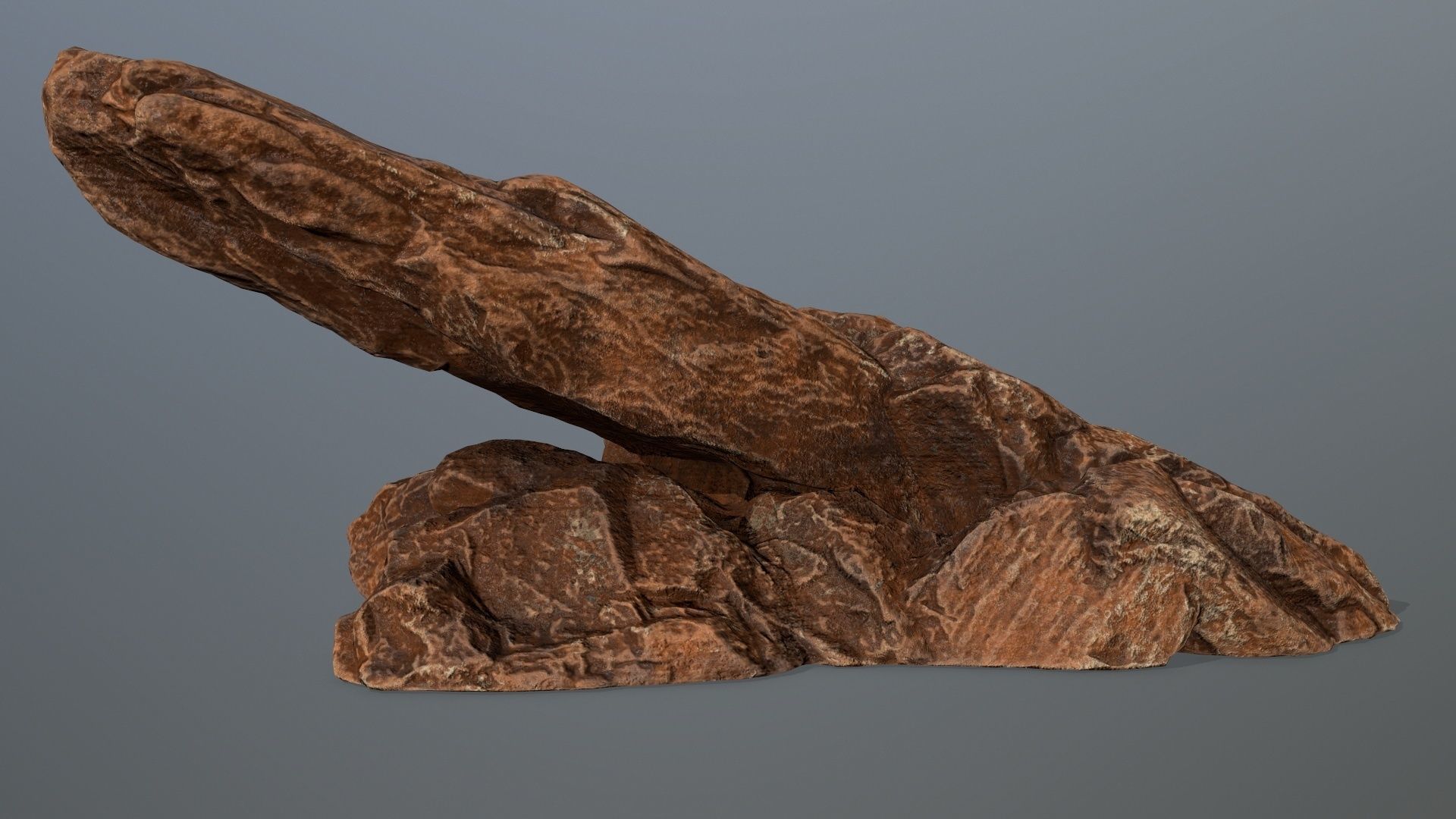 desert rocks Low-poly 3D model_1