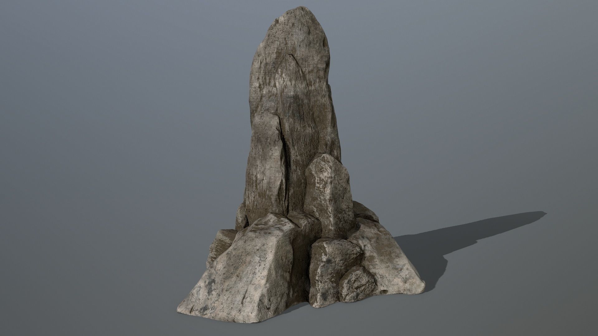 rocks rock Low-poly 3D model_1
