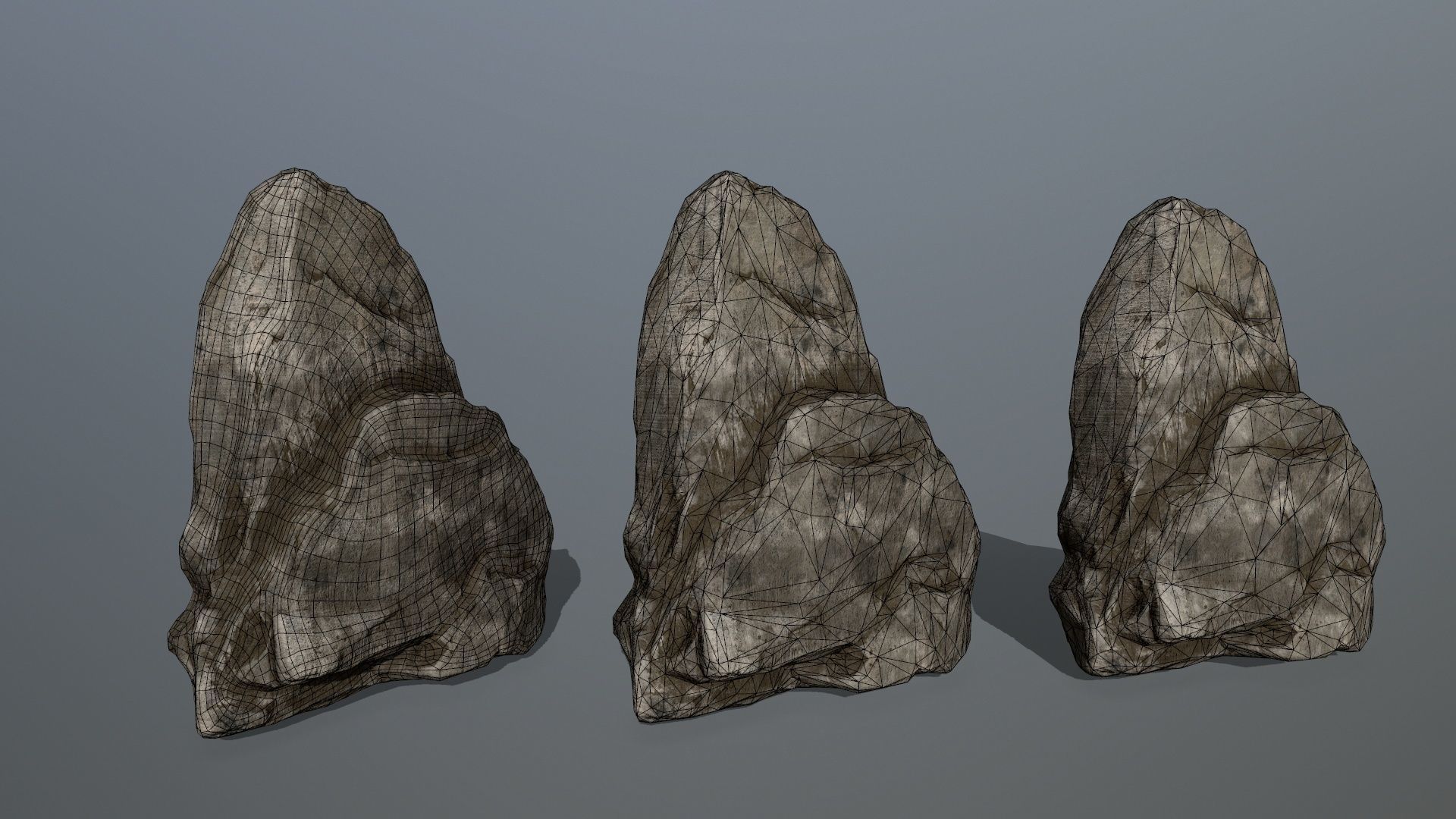 rocks rock Low-poly 3D model_30