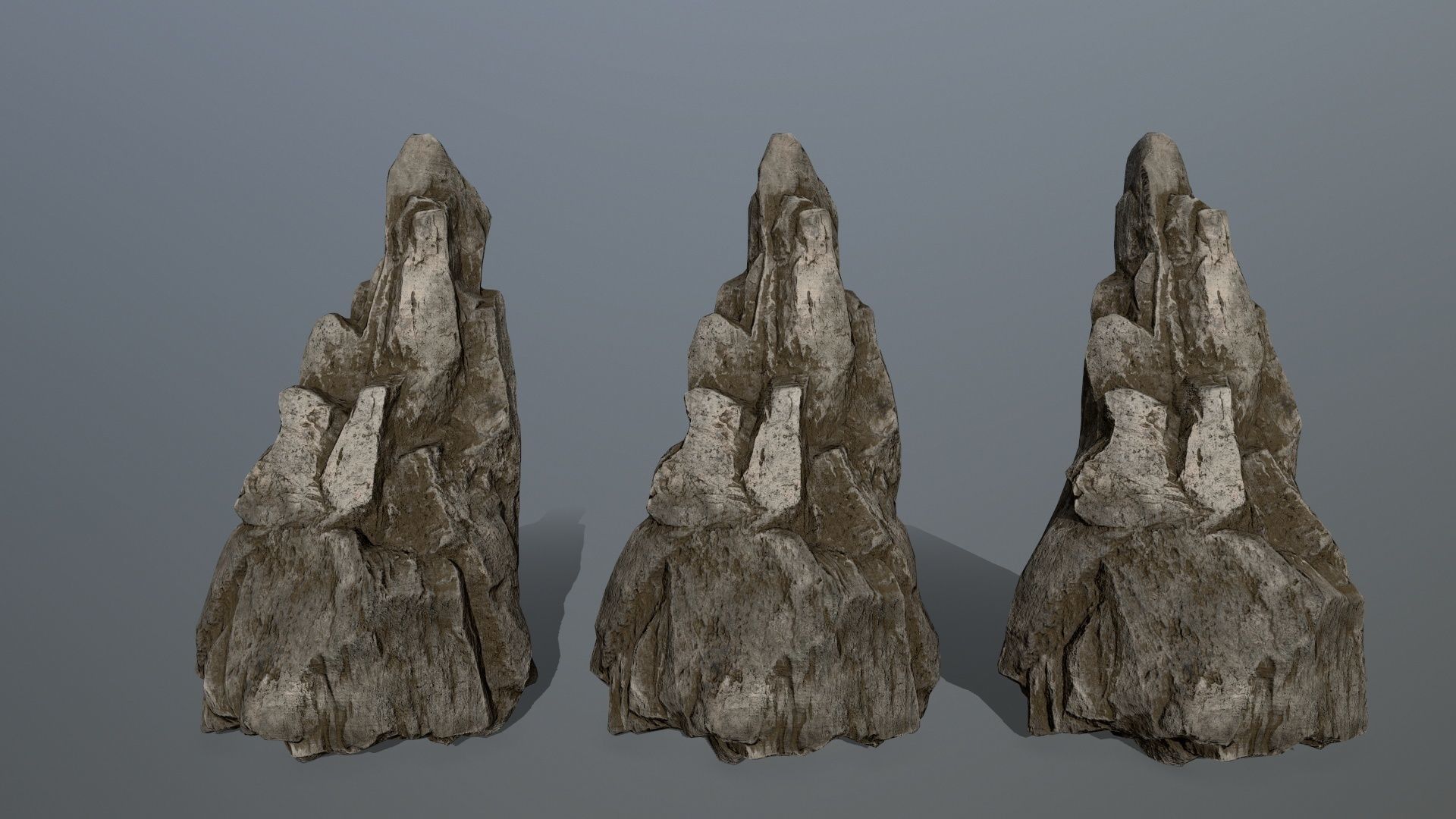 rocks rock Low-poly 3D model_17