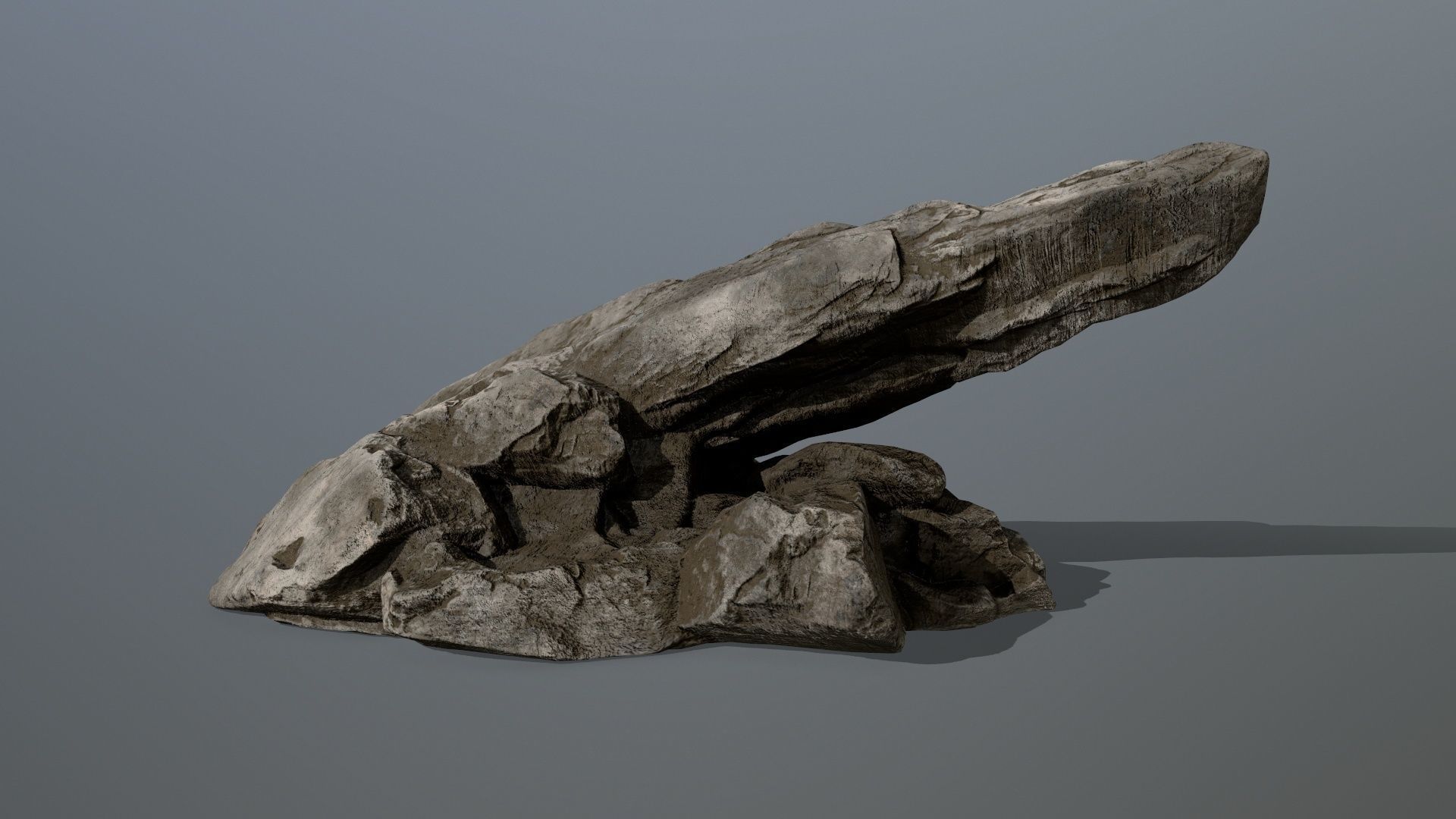 rocks rock Low-poly 3D model_6
