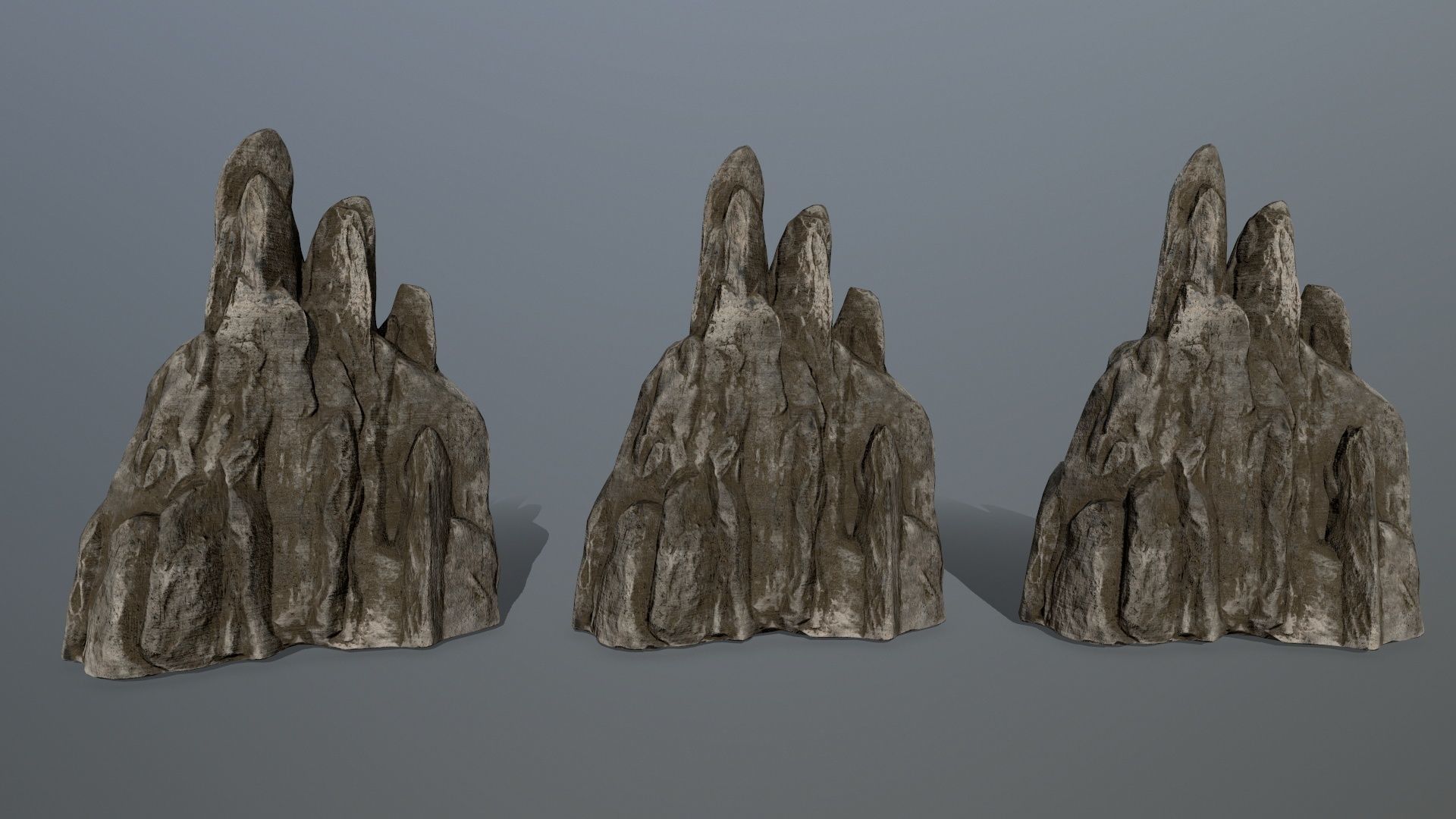 rocks rock Low-poly 3D model_25