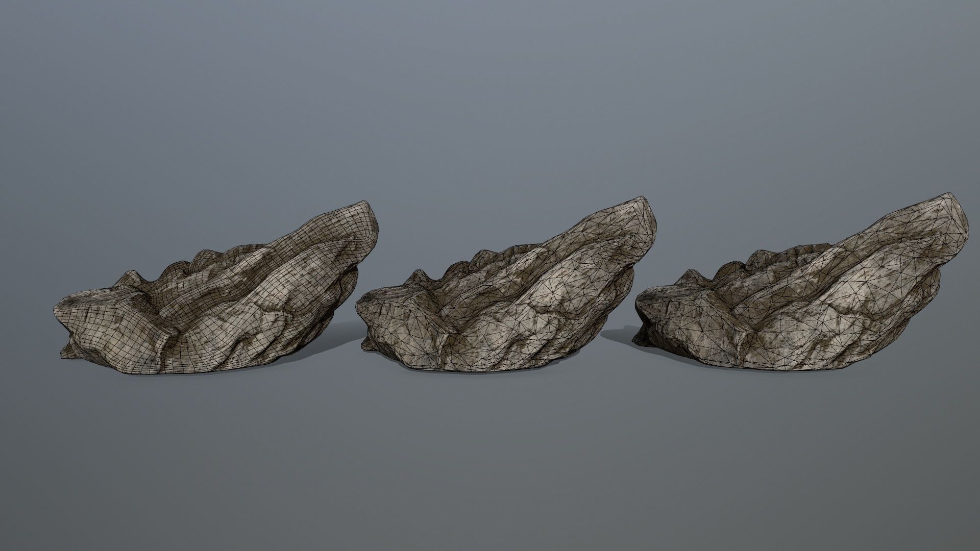 rocks rock Low-poly 3D model_20